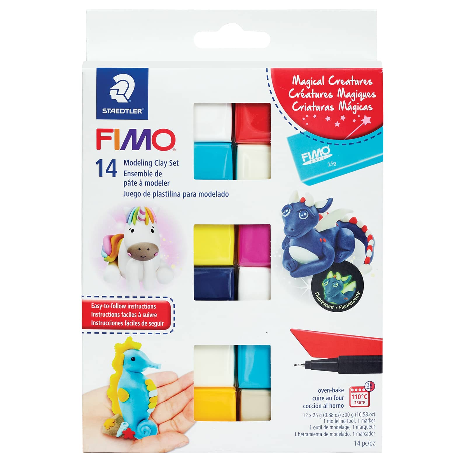 Modelling Clay FIMO Accessories Assorted 3 Piece Arts & Crafts 