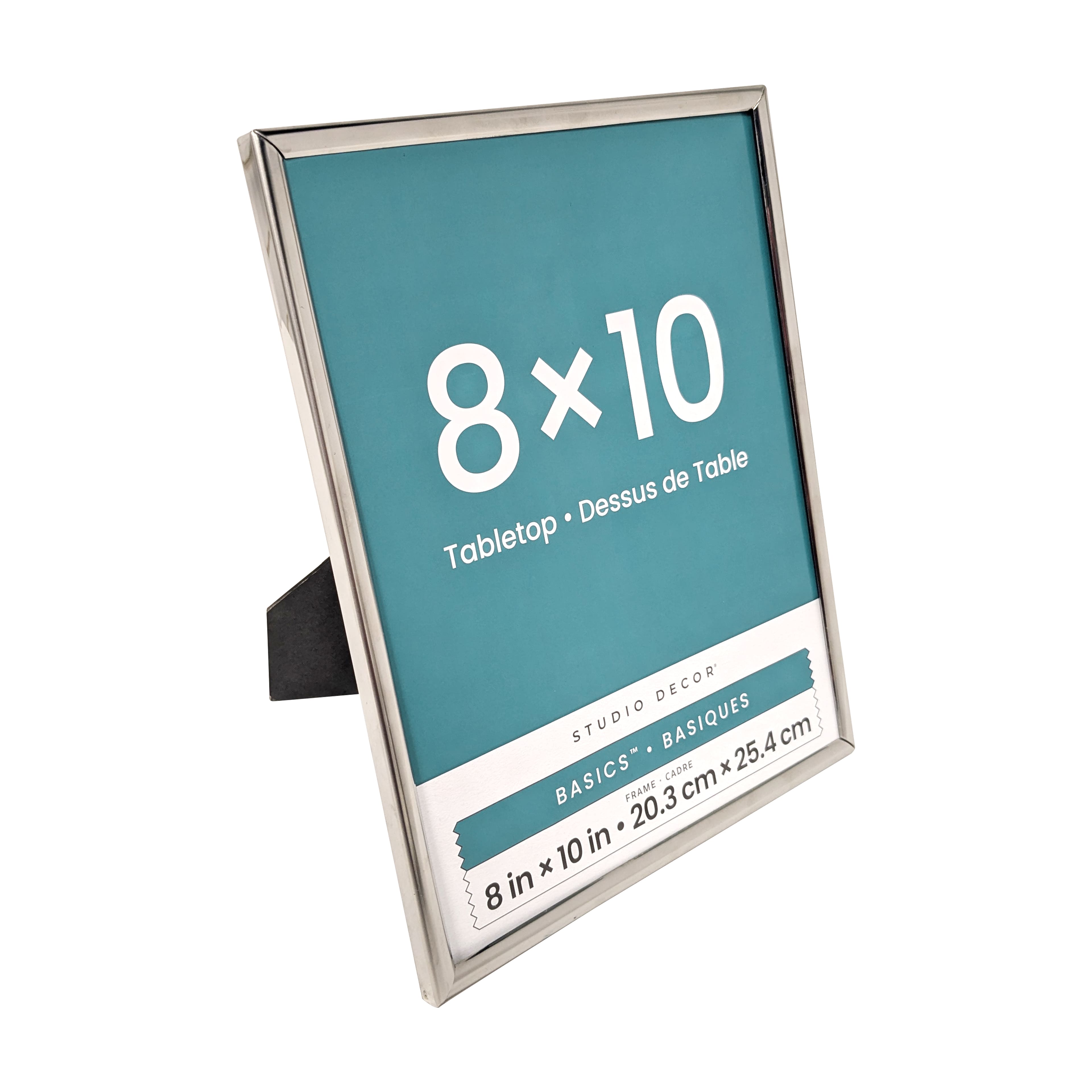 Basics™ 8" x 10" Silver Rounded Metal Frame by Studio Décor®