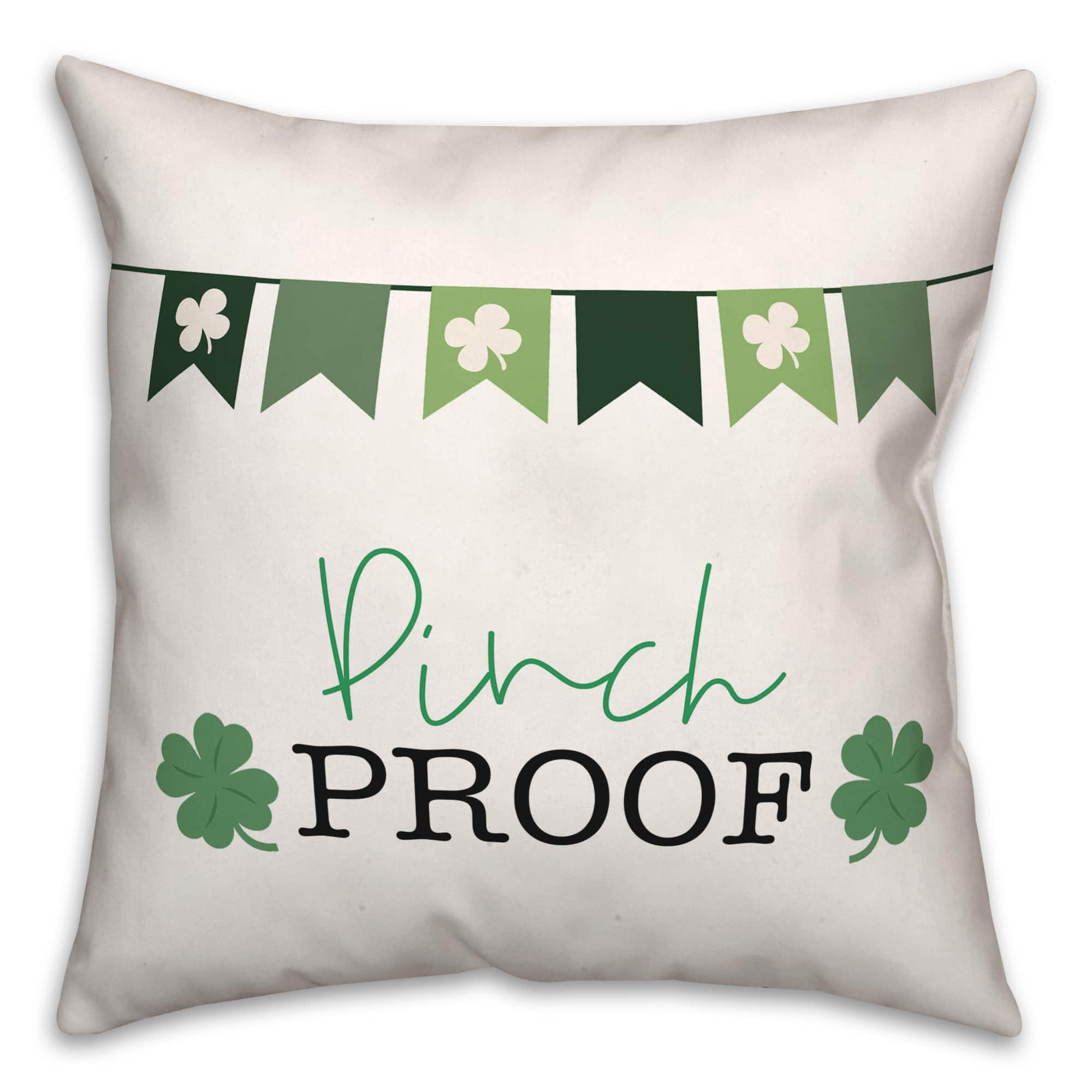 Pinch Proof Banner 3 18&#x22; x 18&#x22; Throw Pillow