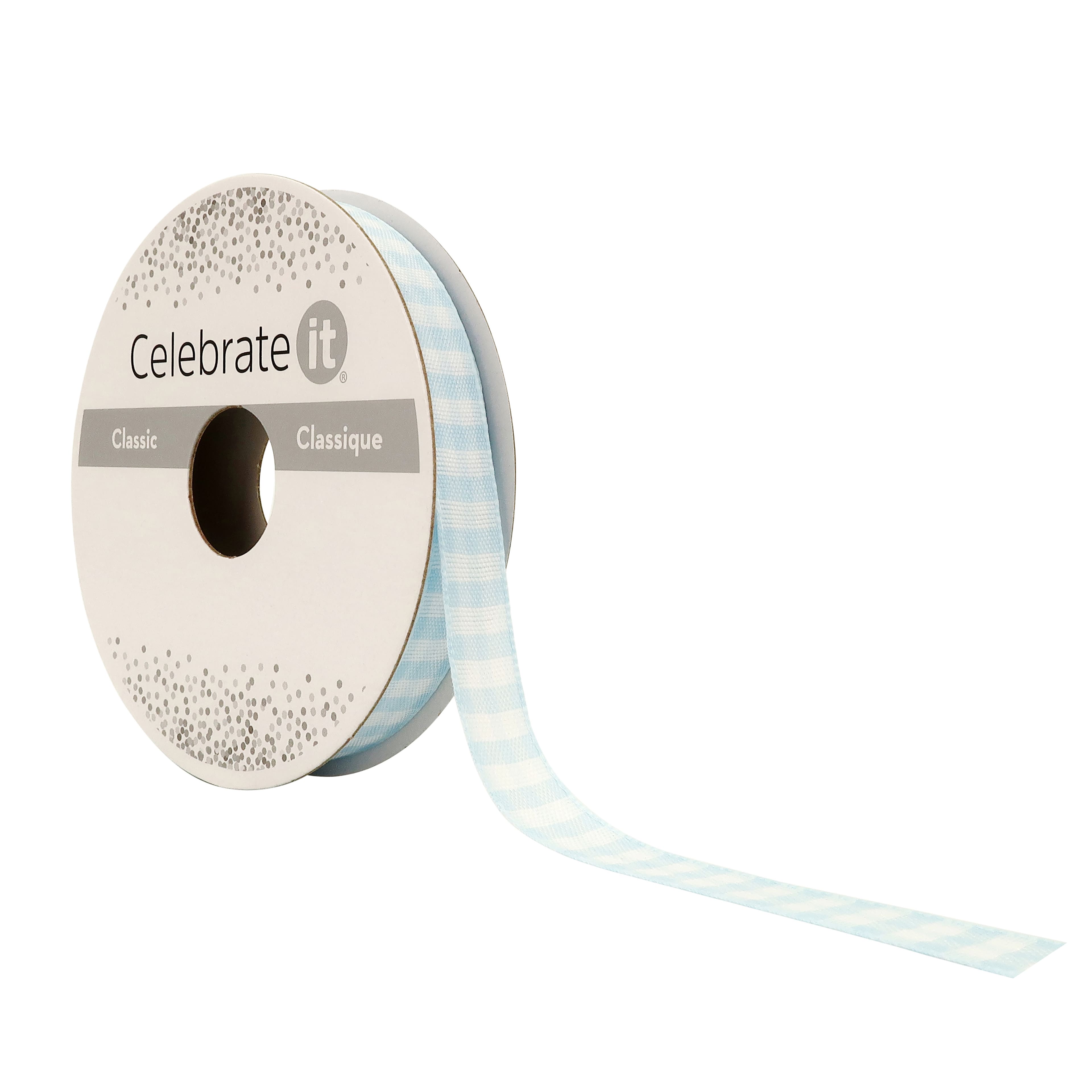 3/8'' x 7yd. Gingham Ribbon by Celebrate It™