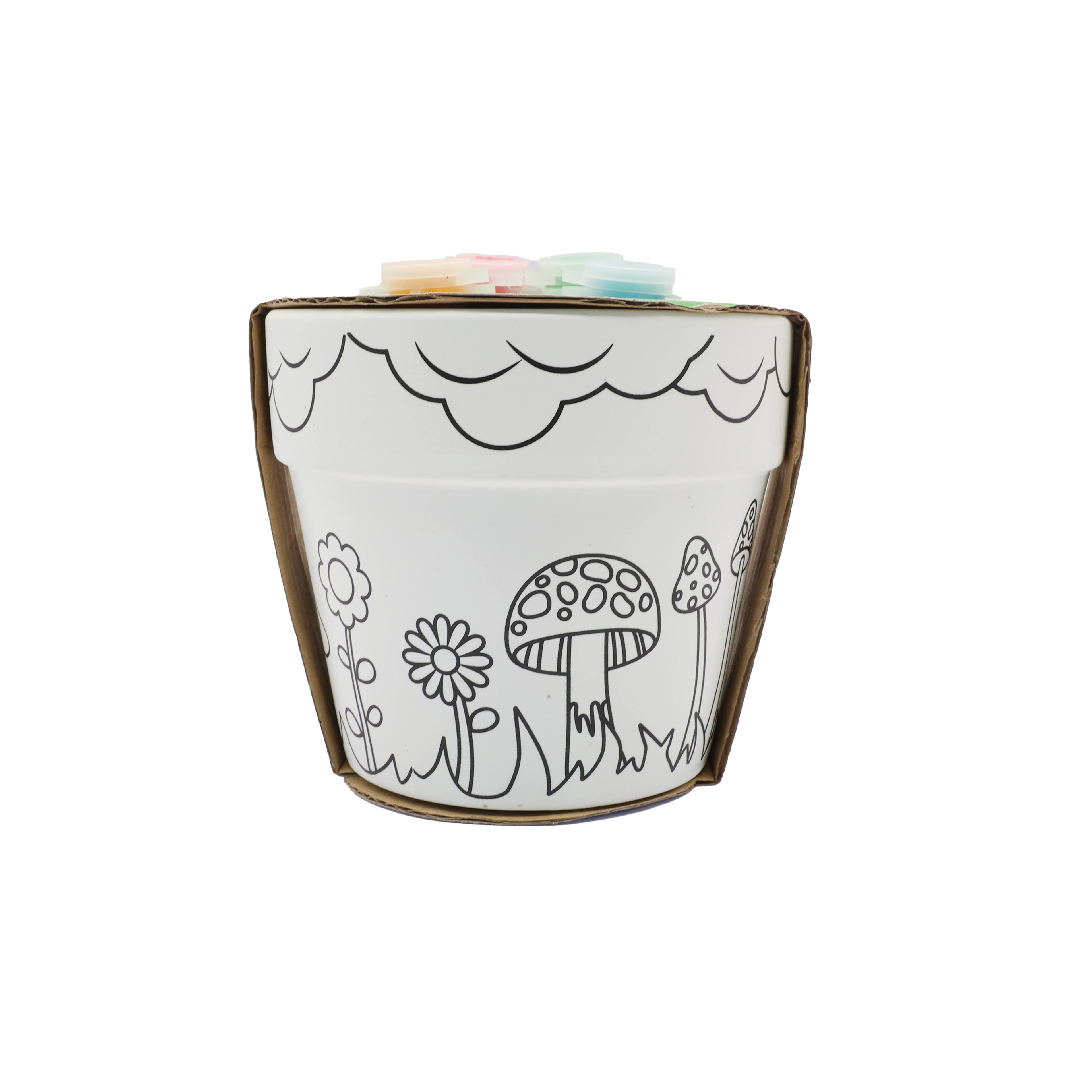 Snail Ceramic Flower Pot Kit by Creatology&#x2122;