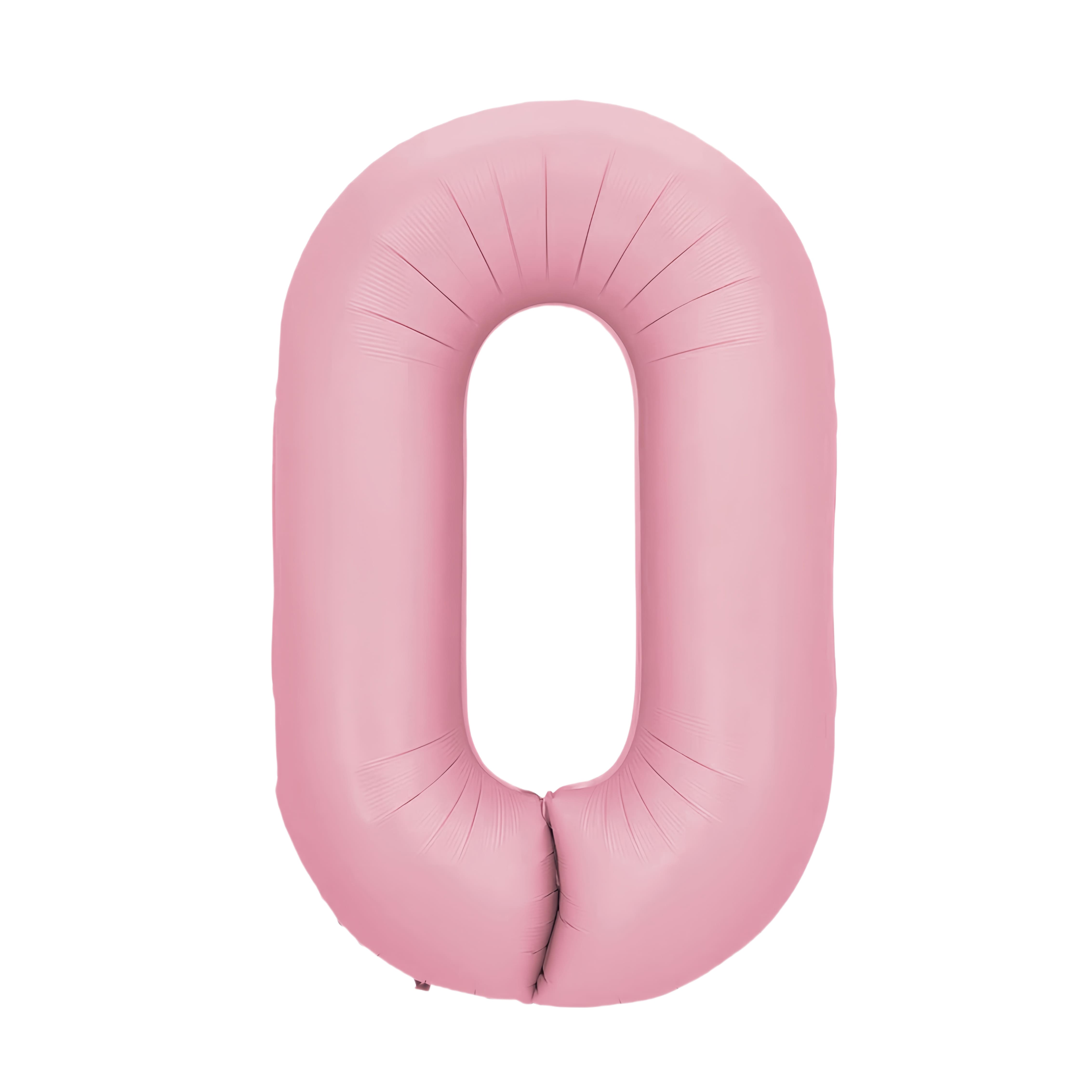 34&#x22; Light Pink Number Foil Balloon