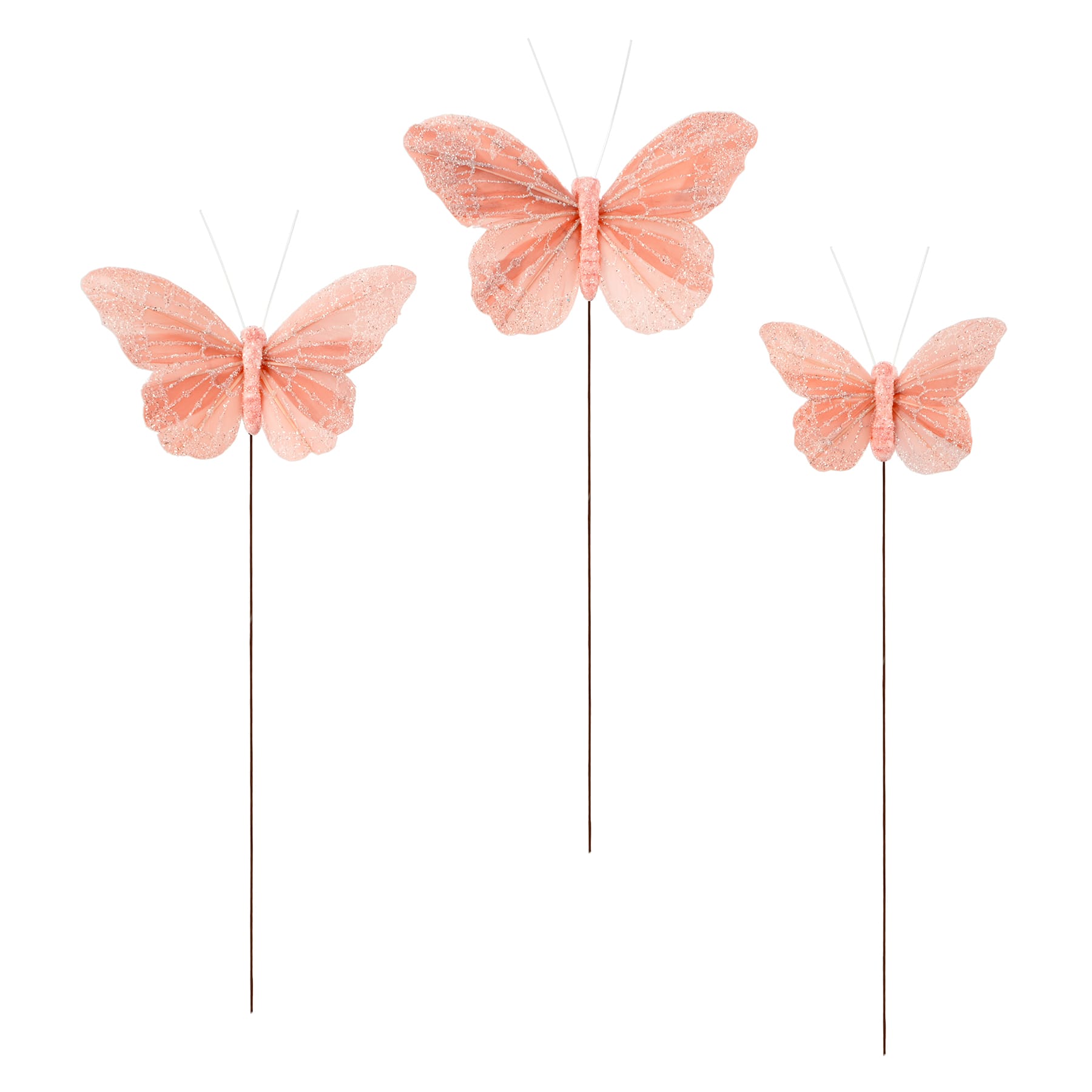 Glitter Feather Butterfly Set by Ashland&#xAE;