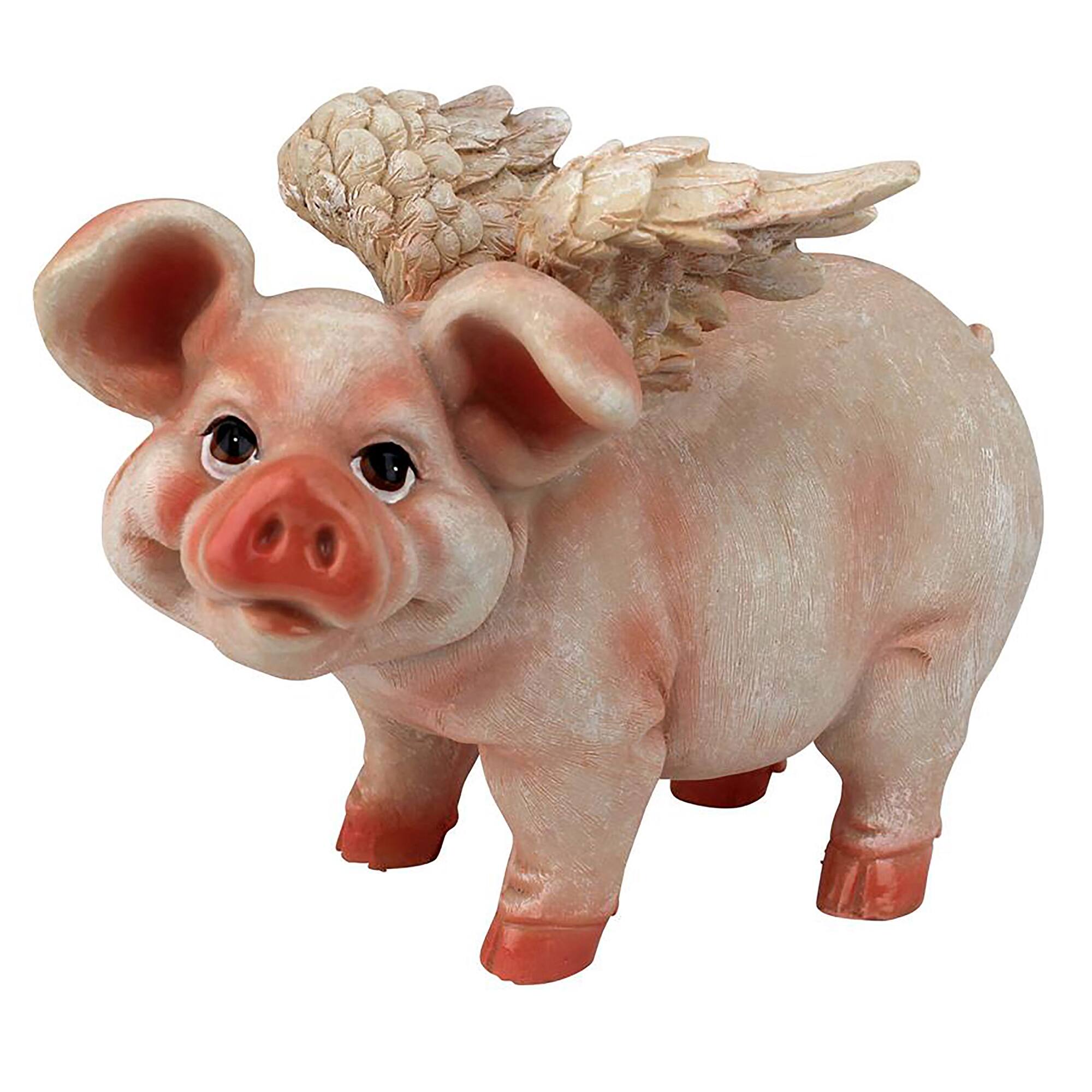 Design Toscano 8&#x22; Hog Heaven Flying Pigs Statue Collection Standing