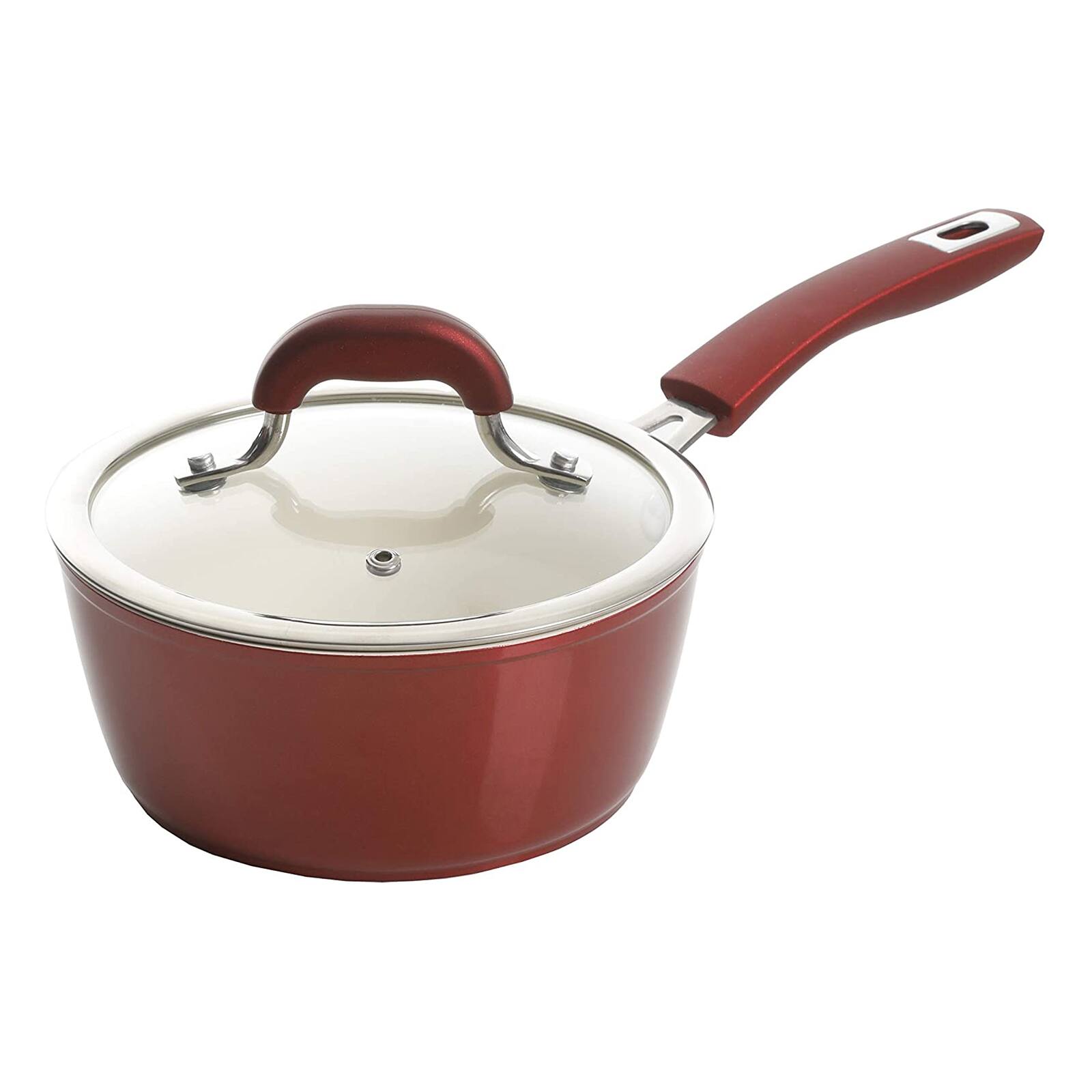 Kenmore&#xAE; Arlington 12-Piece Metallic Red Aluminum Ceramic-Coated Nonstick Cookware Set