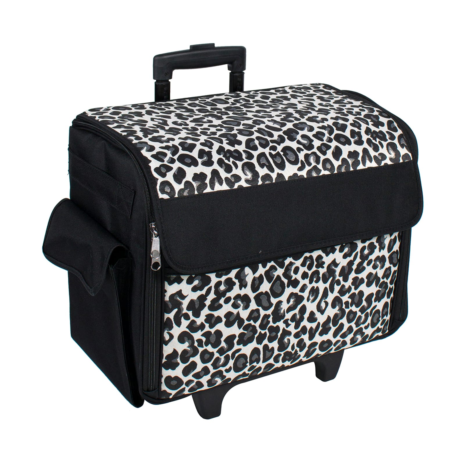  Everything Mary Collapsible Cheetah Print Rolling Sewing  Machine Tote - Sewing Machine Case Fits Most Standard Brother & Singer  Sewing Machines, Sewing Bag with Wheels & Handle : Arts, Crafts 