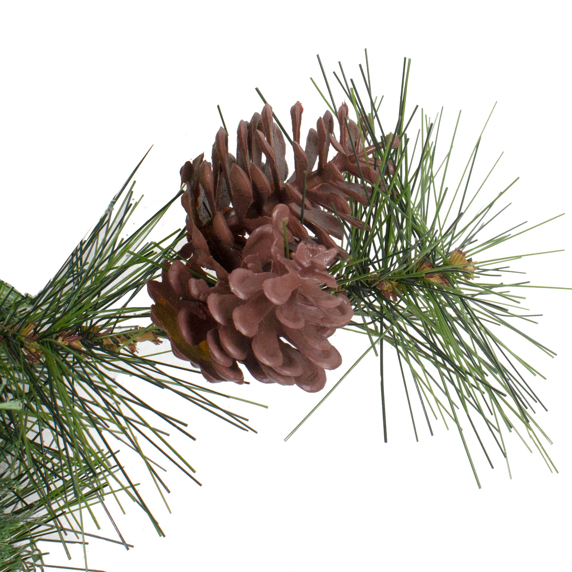 72&#x22; Pre-Lit Country Mixed Pine Artificial Christmas Swag, Clear Lights