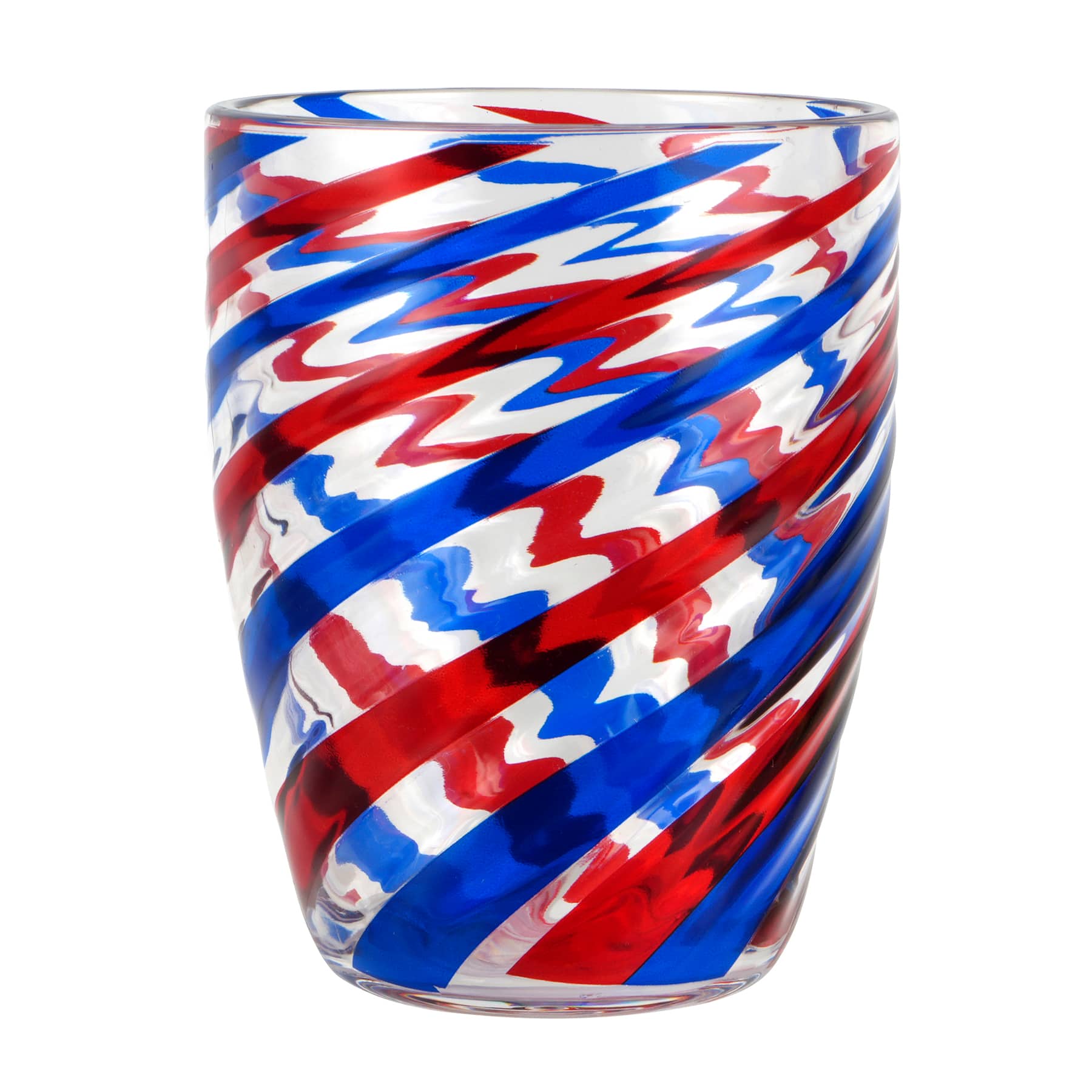16oz. Red, White &#x26; Blue Plastic Swirl Cup by Celebrate It&#x2122;