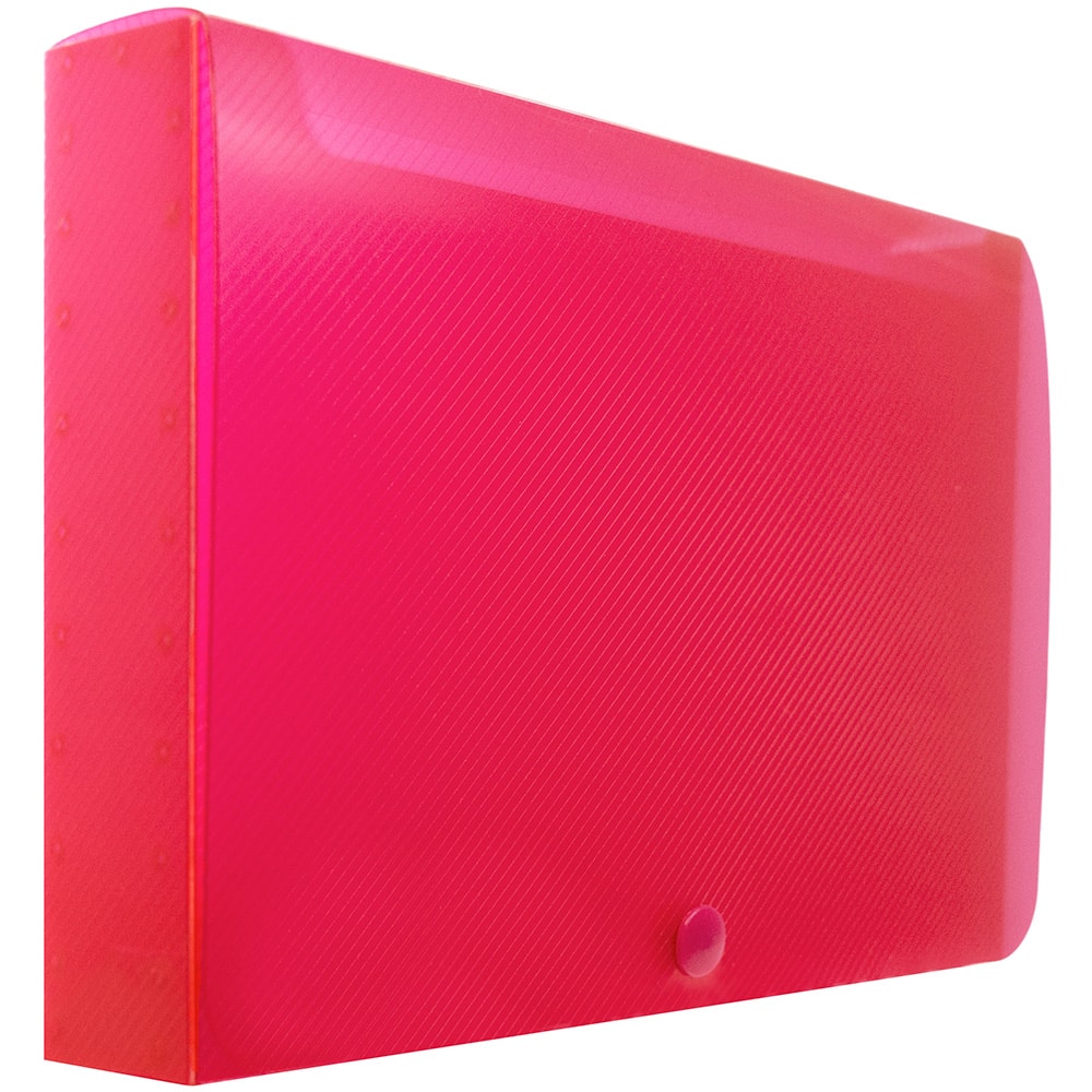 JAM Paper Red Plastic Index Card Case