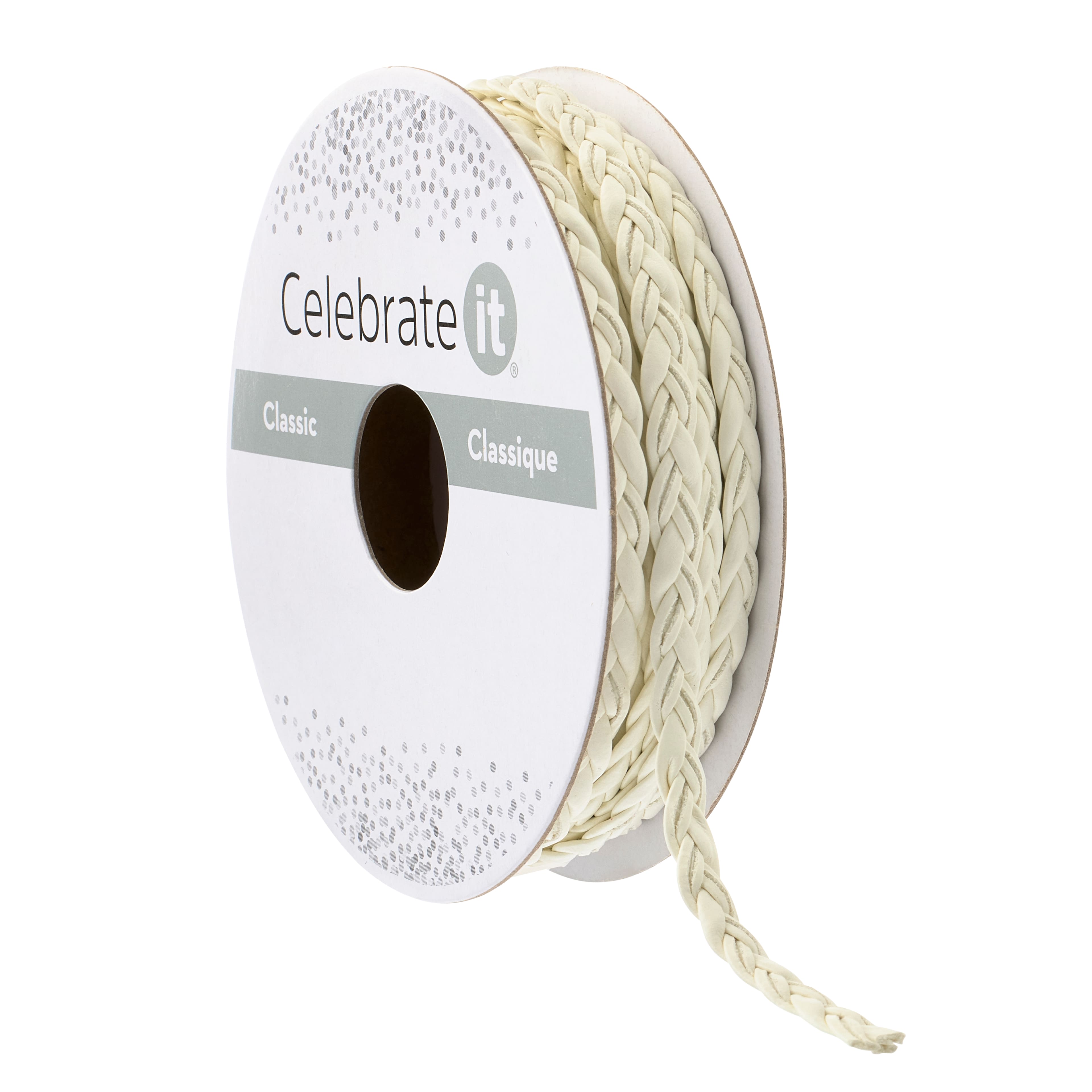 1/5&#x22; x 3yd. Braided Ribbon by Celebrate It&#xAE; Classic