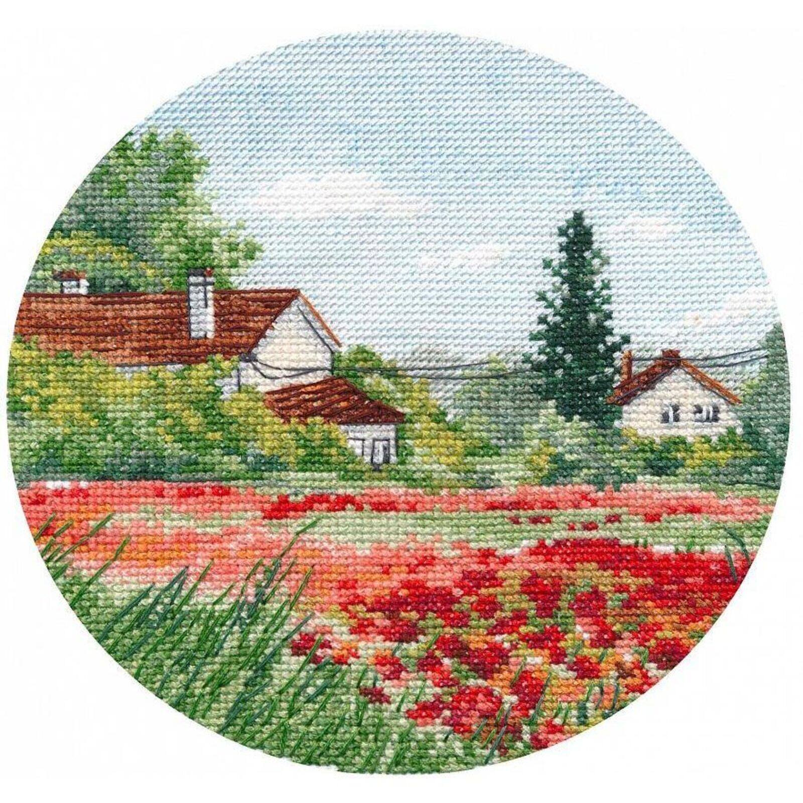 Oven Miniature Poppies Cross Stitch Kit