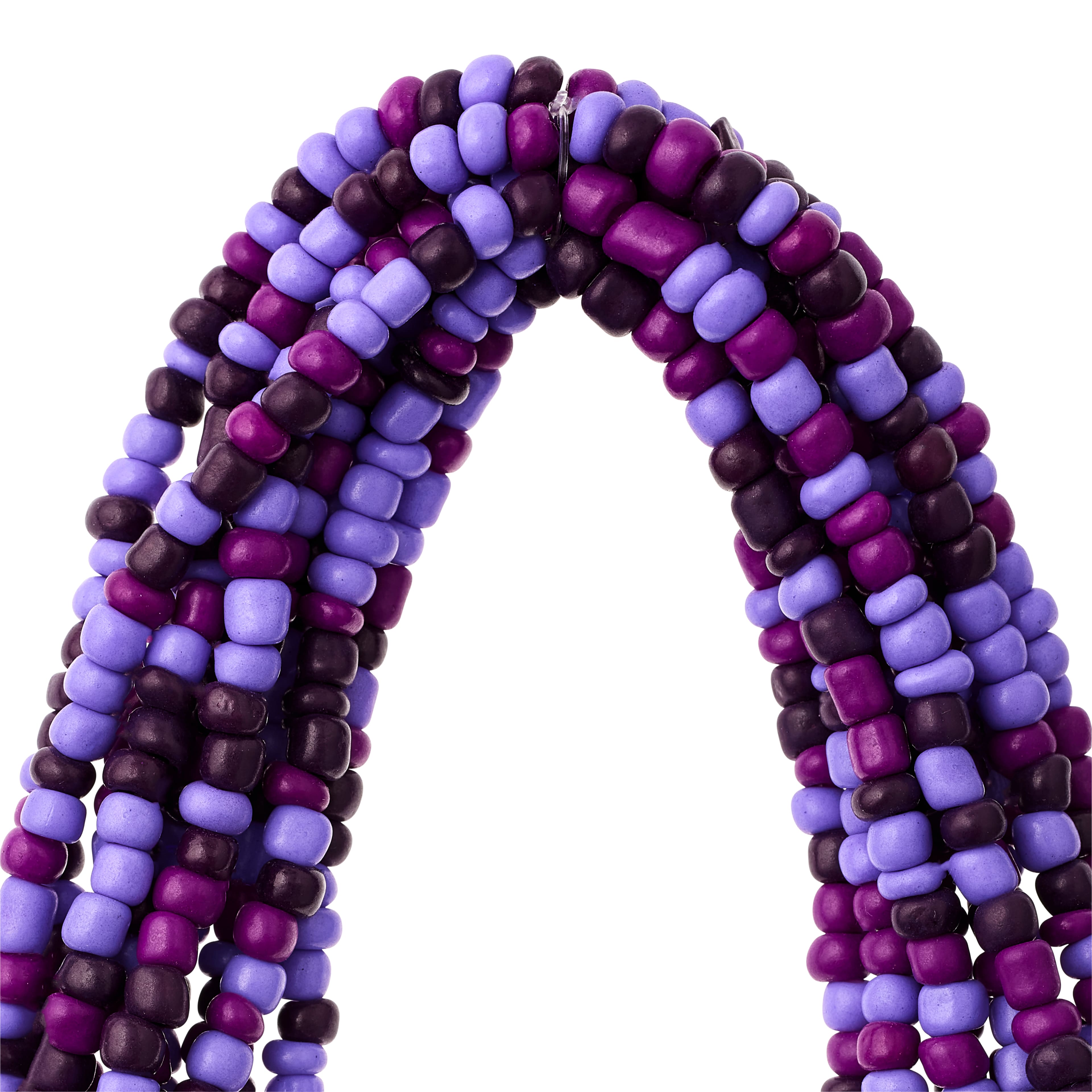 Purple Mix Glass Seed Beads, 6/0 by Bead Landing™