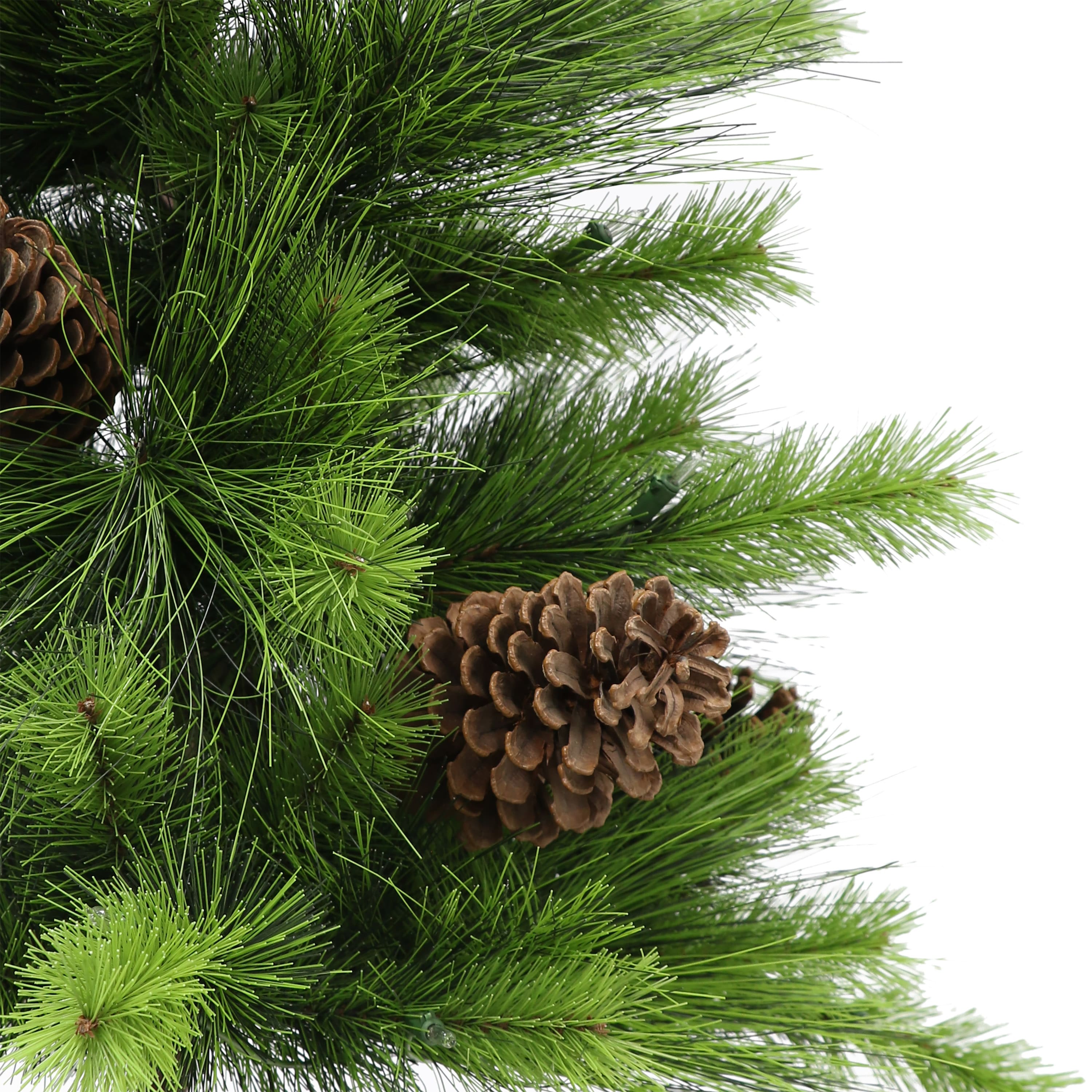 3.5ft. Pre-Lit Potted Artificial Tree, Clear Lights