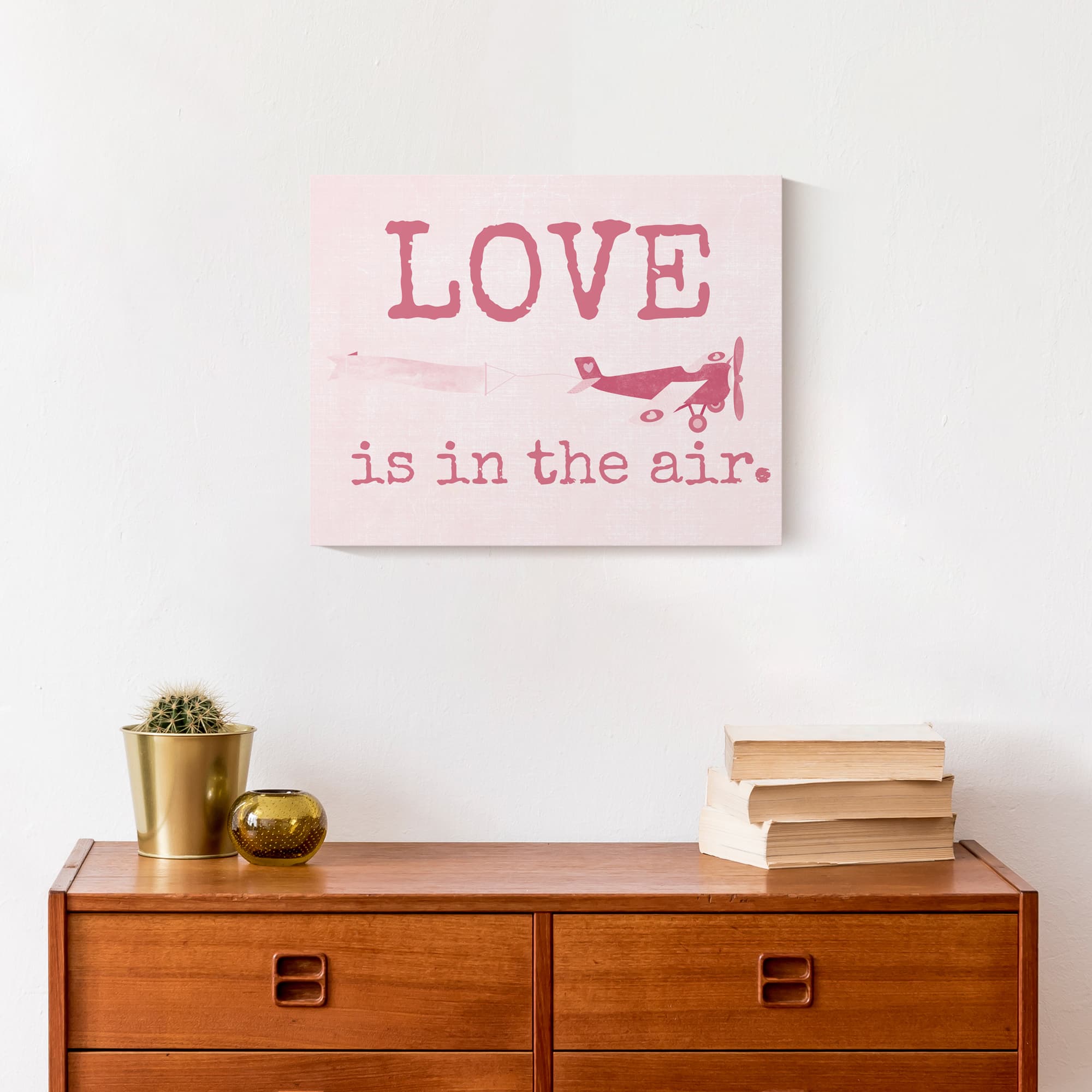 Love Is In The Air 14&#x22; x 11&#x27; Canvas Wall Art