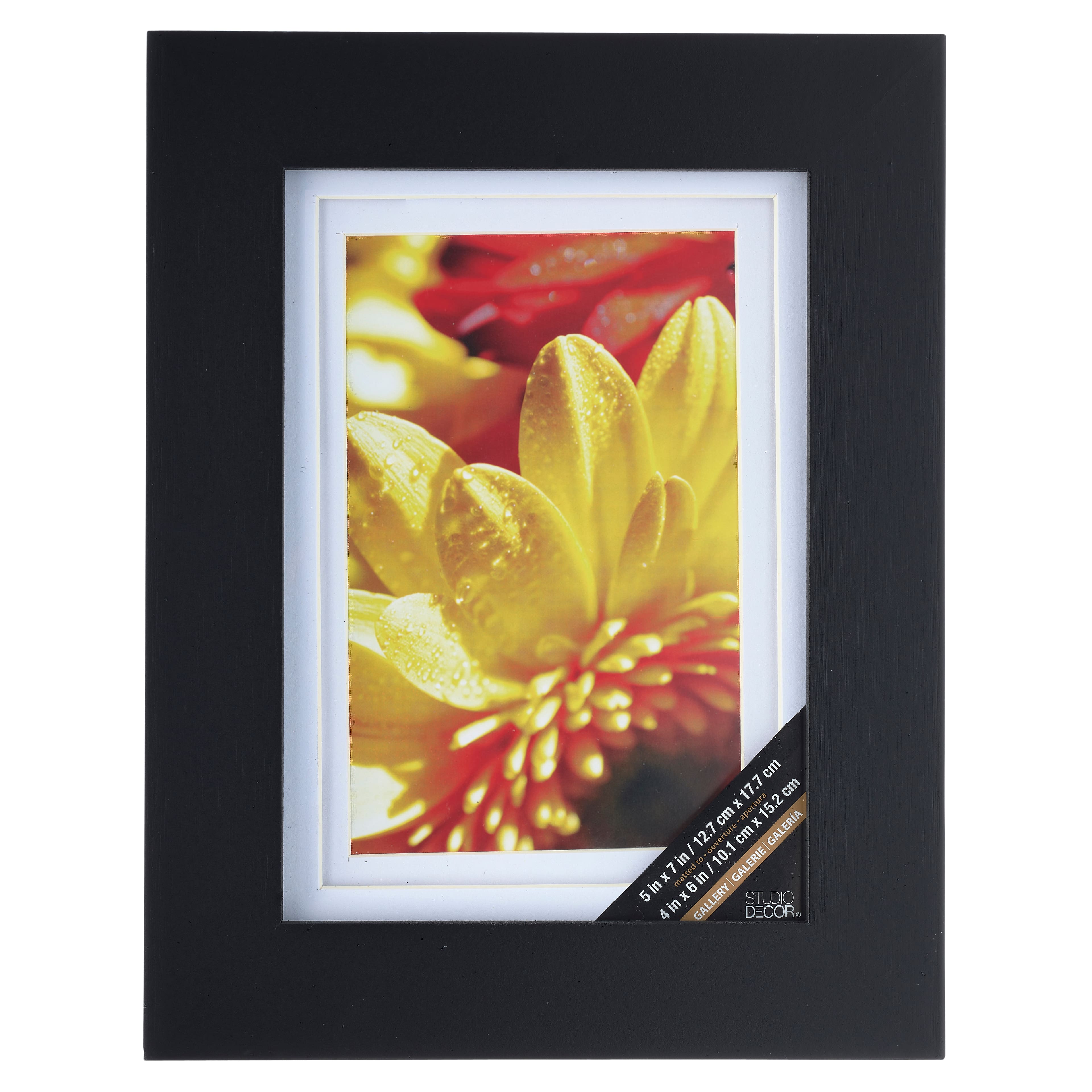 8 Pack: Black 4&#x22; x 6&#x22; Gallery Frame with Double Mat by Studio D&#xE9;cor&#xAE;