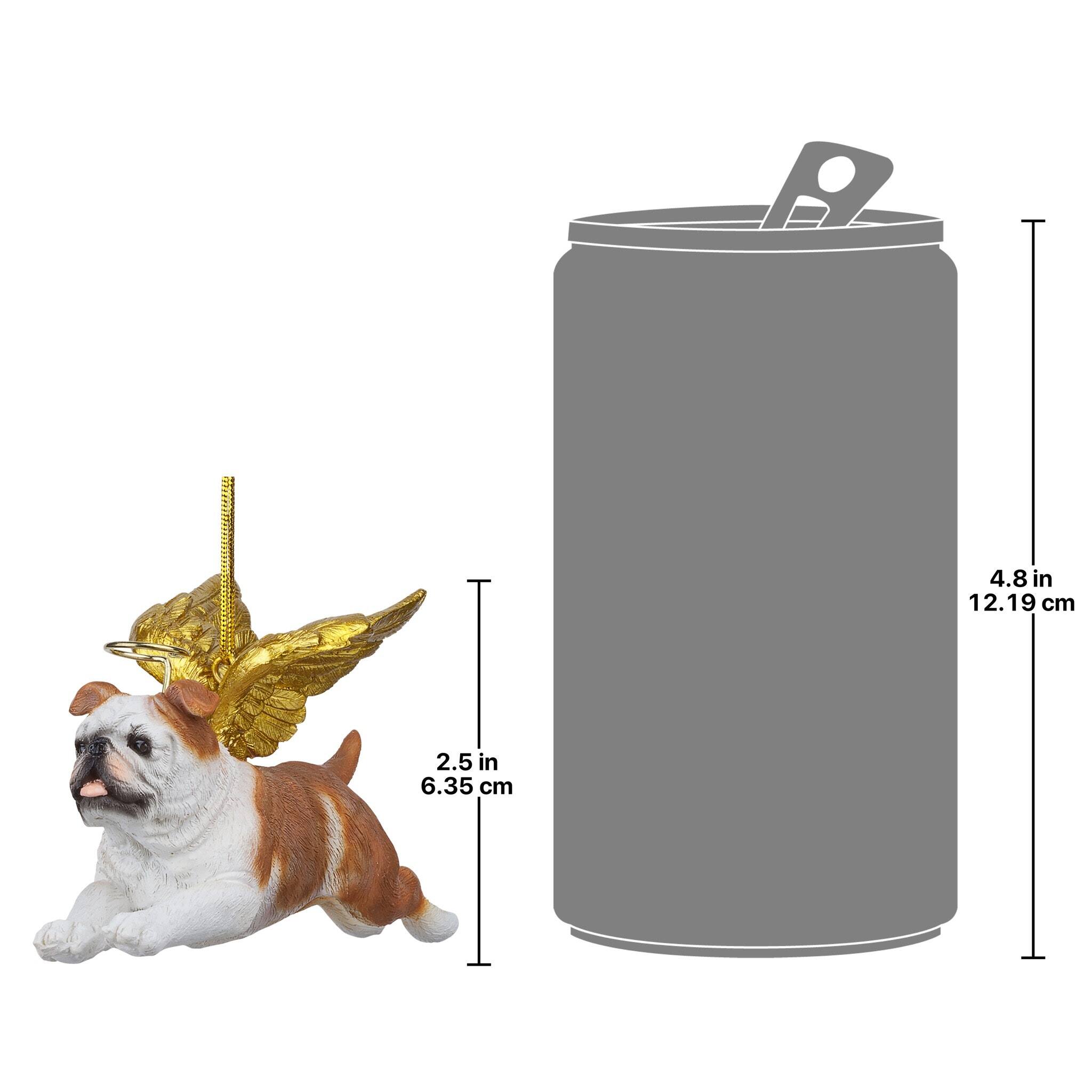 Design Toscano Honor the Pooch Bulldog Angel Ornament