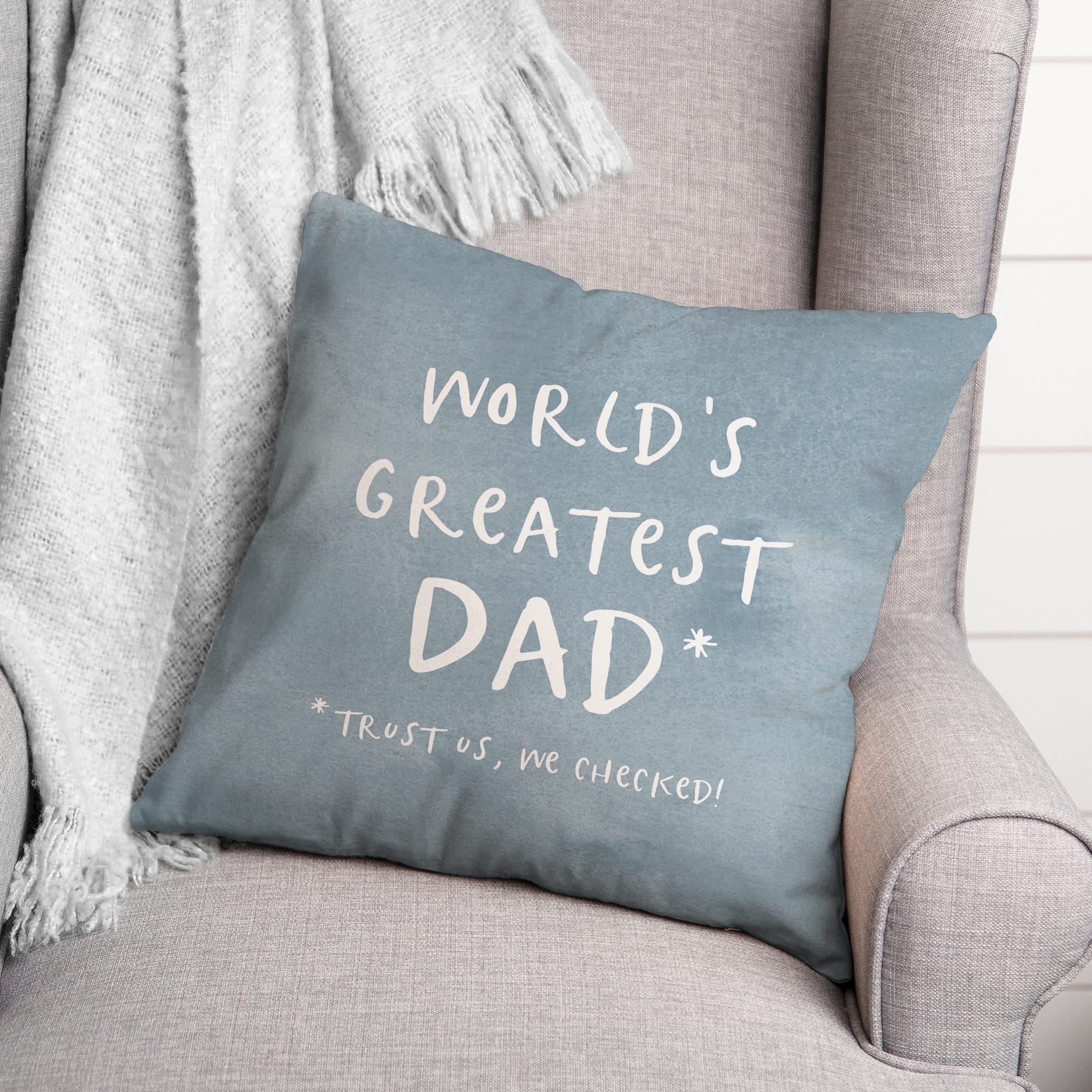World&#x2019;s Greatest Dad Throw Pillow