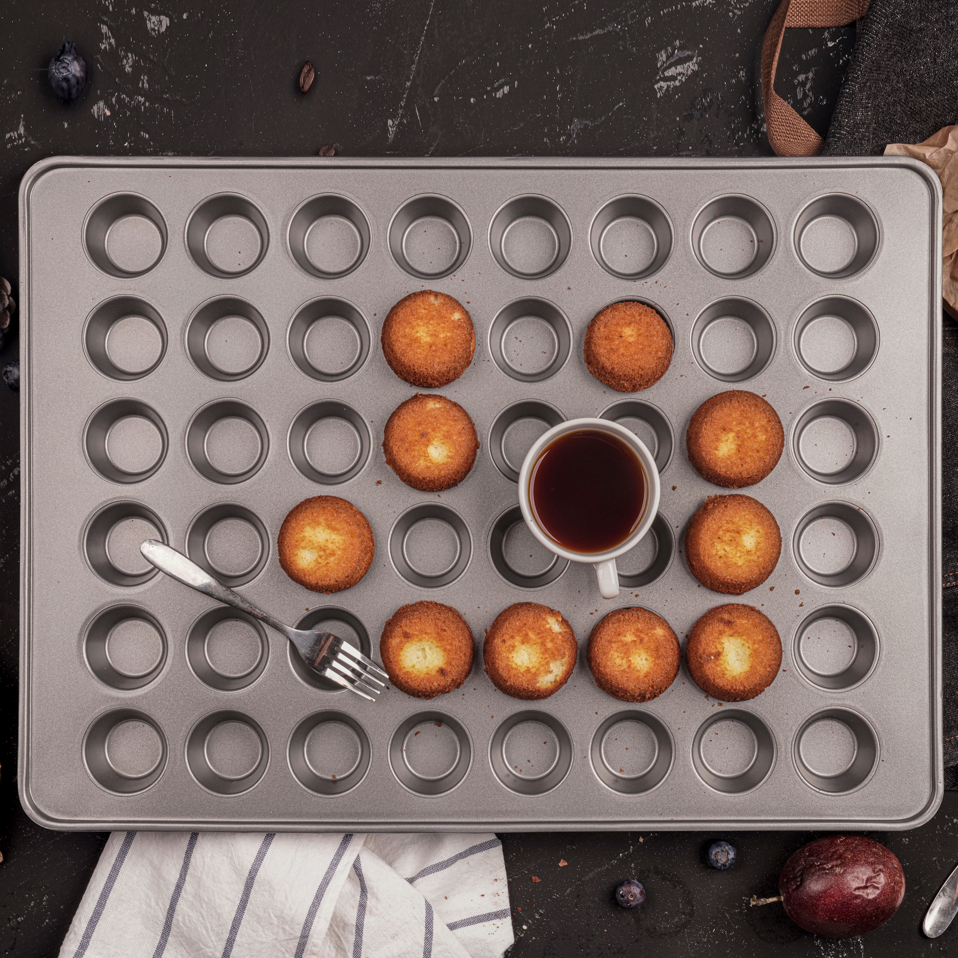 4 Pack: Non-Stick 48-Cavity Mini Muffin Pan by Celebrate It&#xAE;