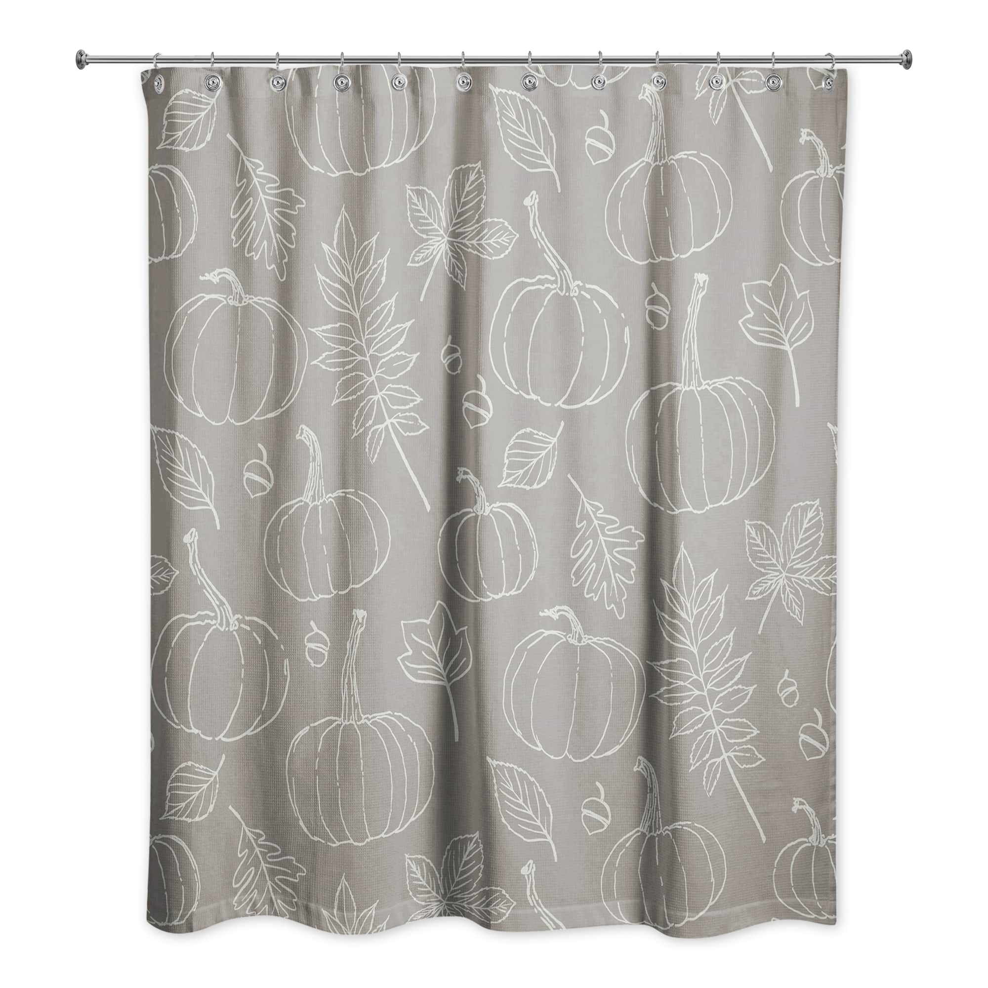 Gray Fall Shower Curtain | Michaels