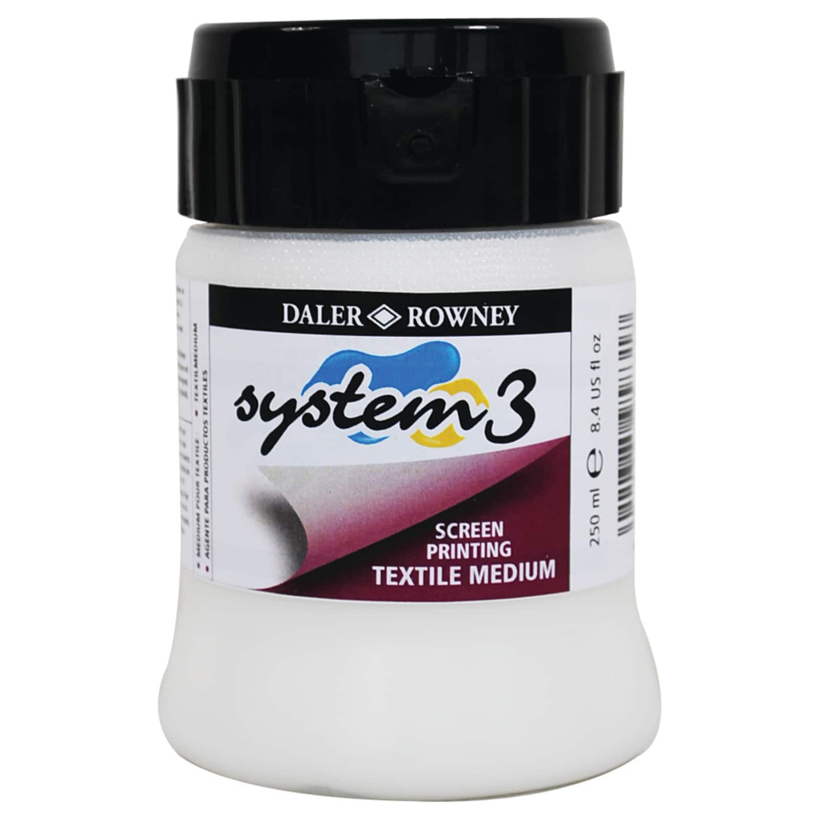 Daler-Rowney® System 3 Acrylic Textile Printing Medium, 8oz.