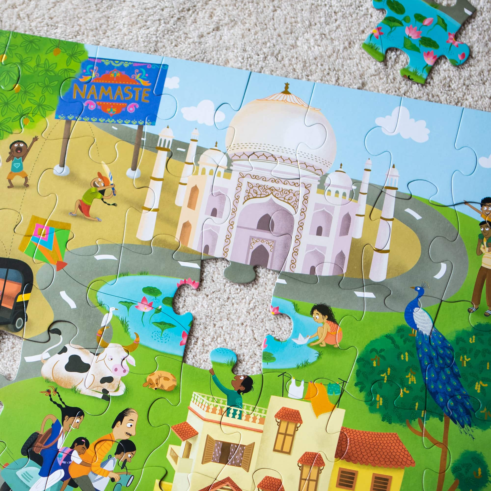 Kulture Khazana Namaste India 51 Piece Floor Puzzle