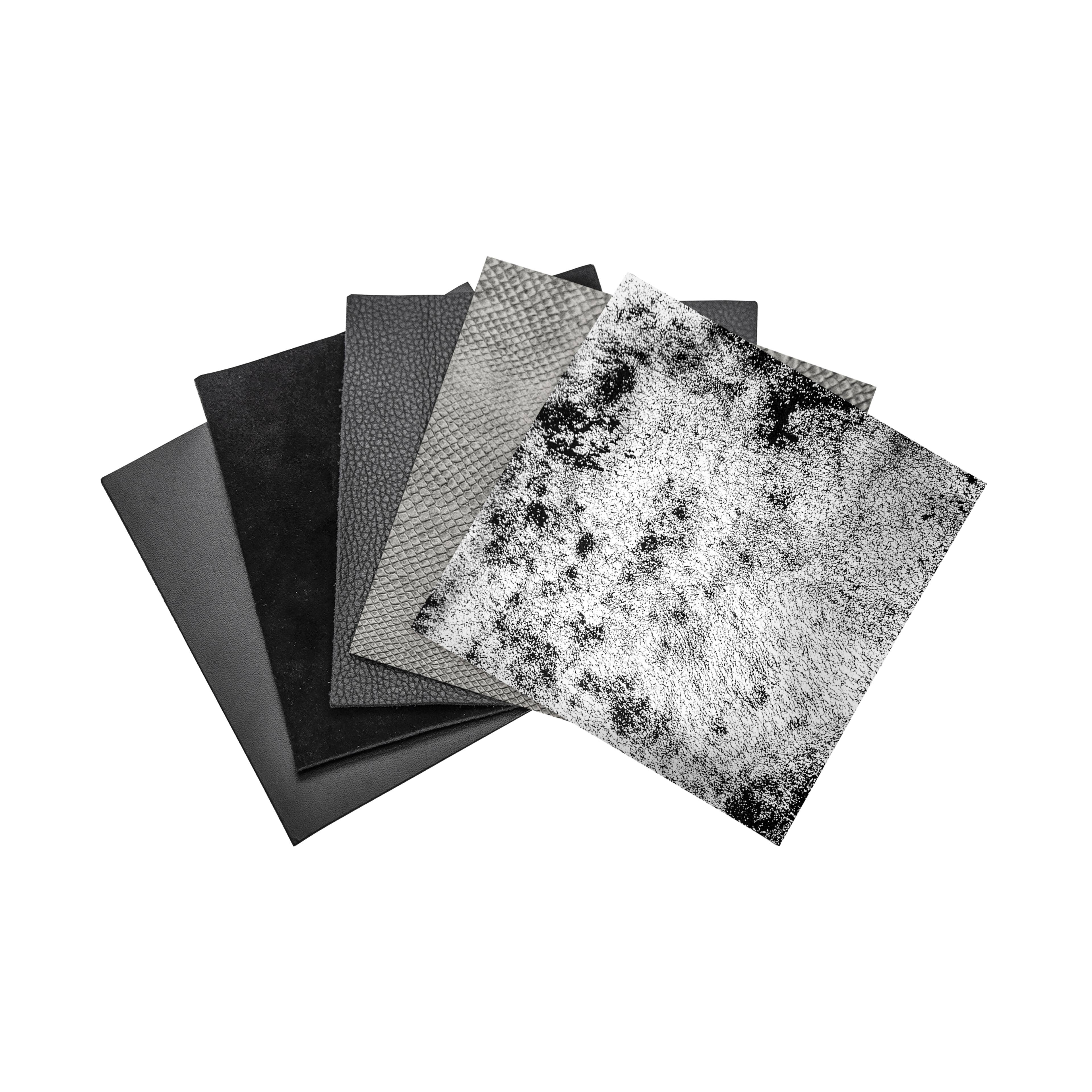 5" Black Square Leather Flats Mix by Bead Landing™