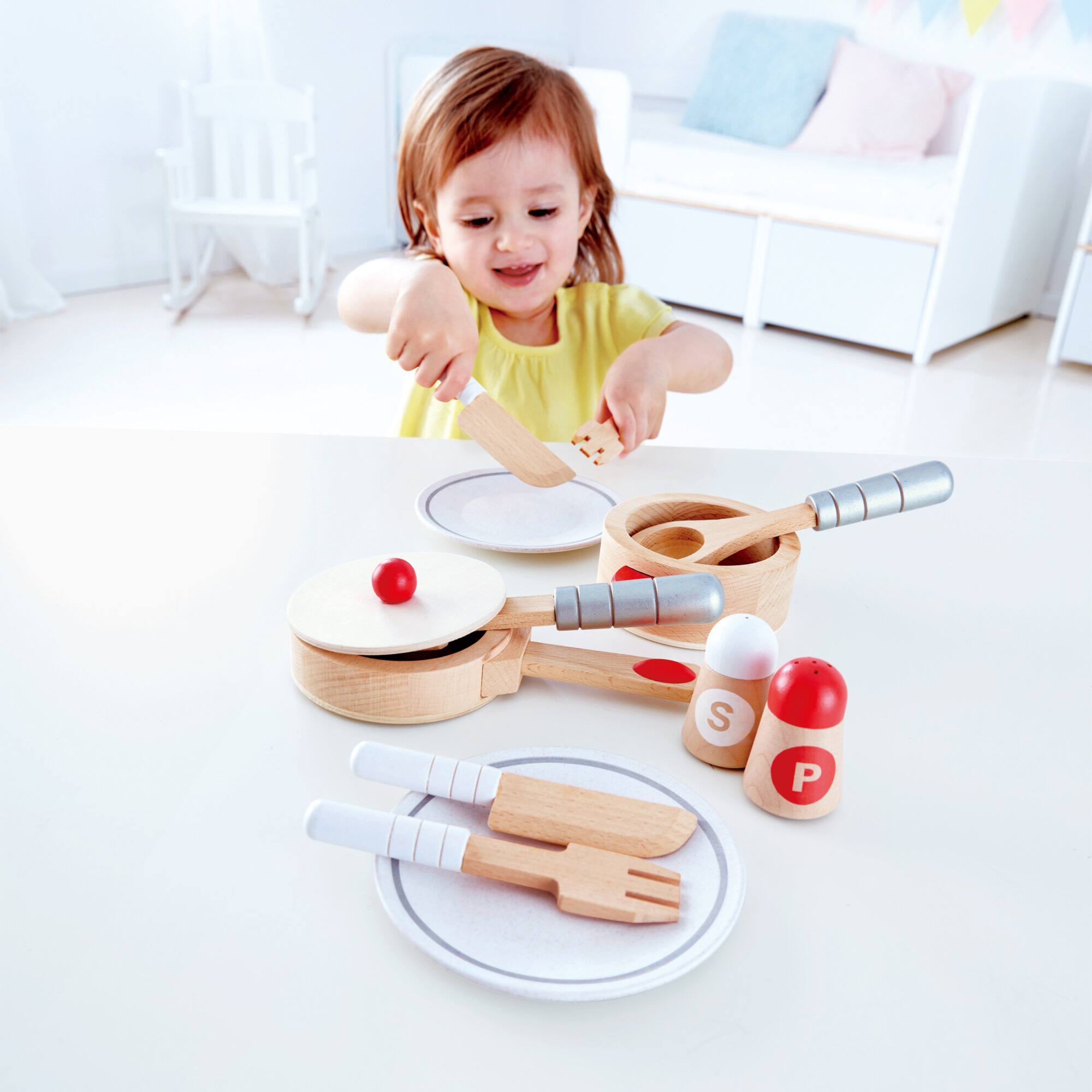 Hape Cook &#x26; Serve Kitchen Playset