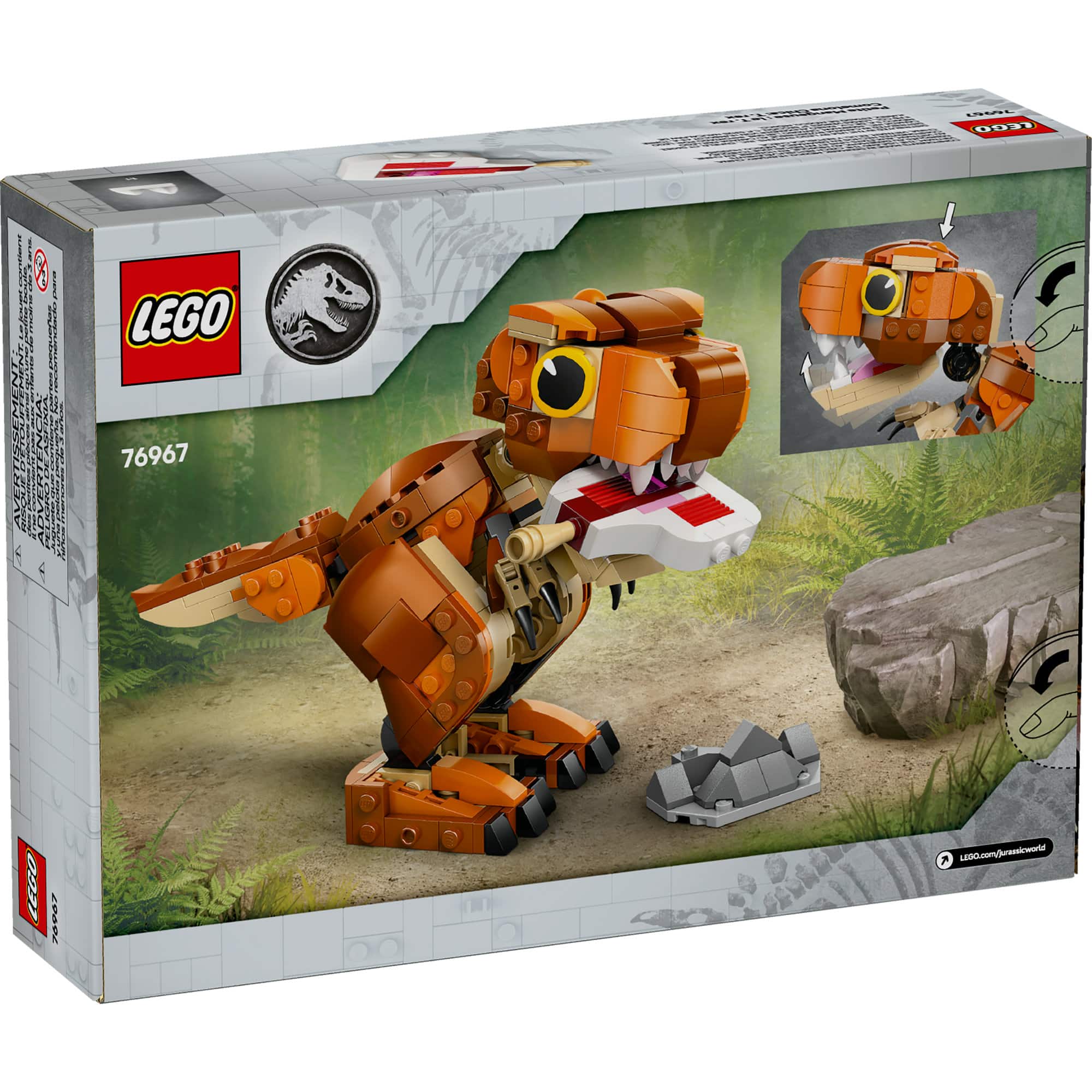 LEGO® Jurassic World Little Eatie: T. rex Dinosaur Model Building Kit 76967