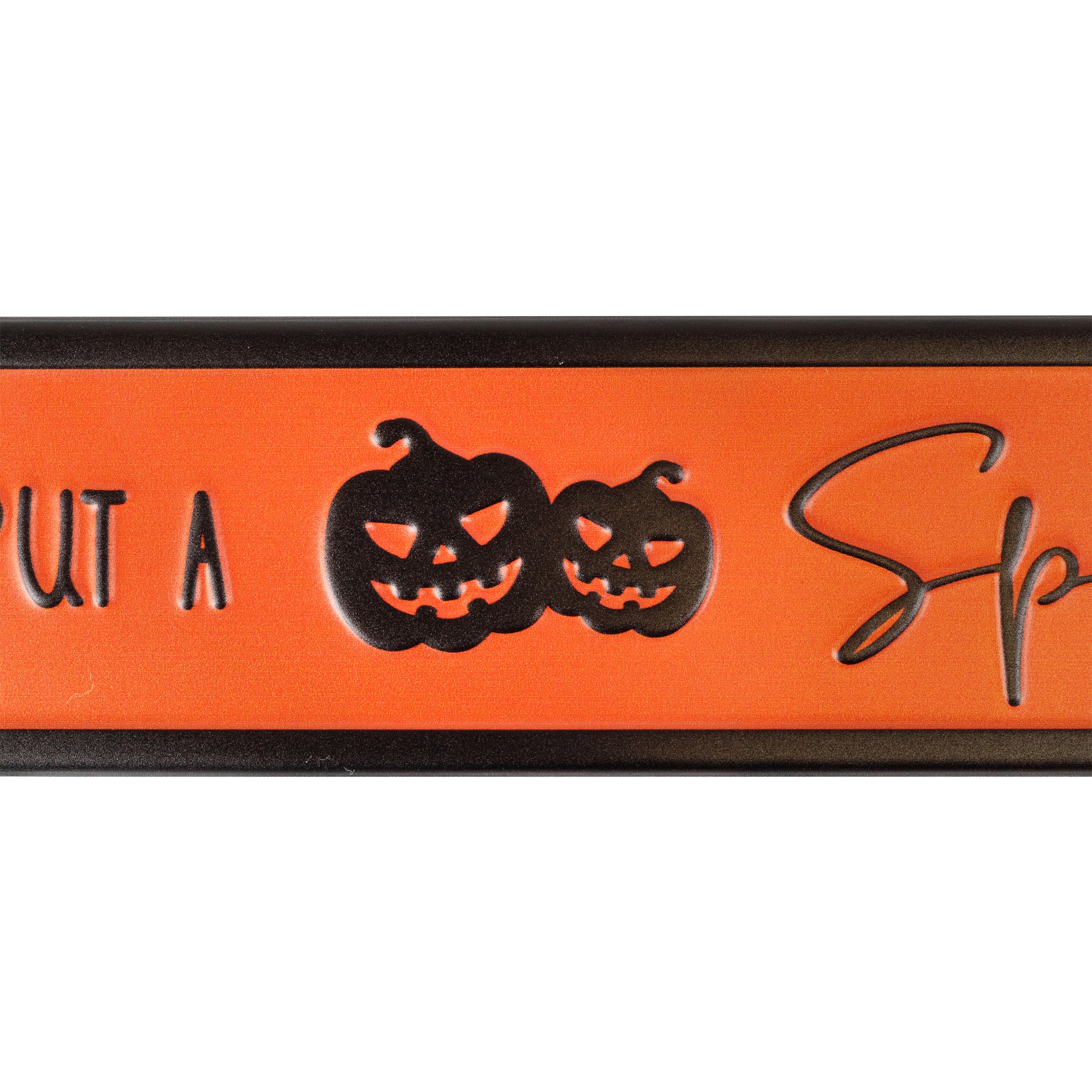 20" Orange & Black "I Put a Spell on You" Halloween Wall Sign