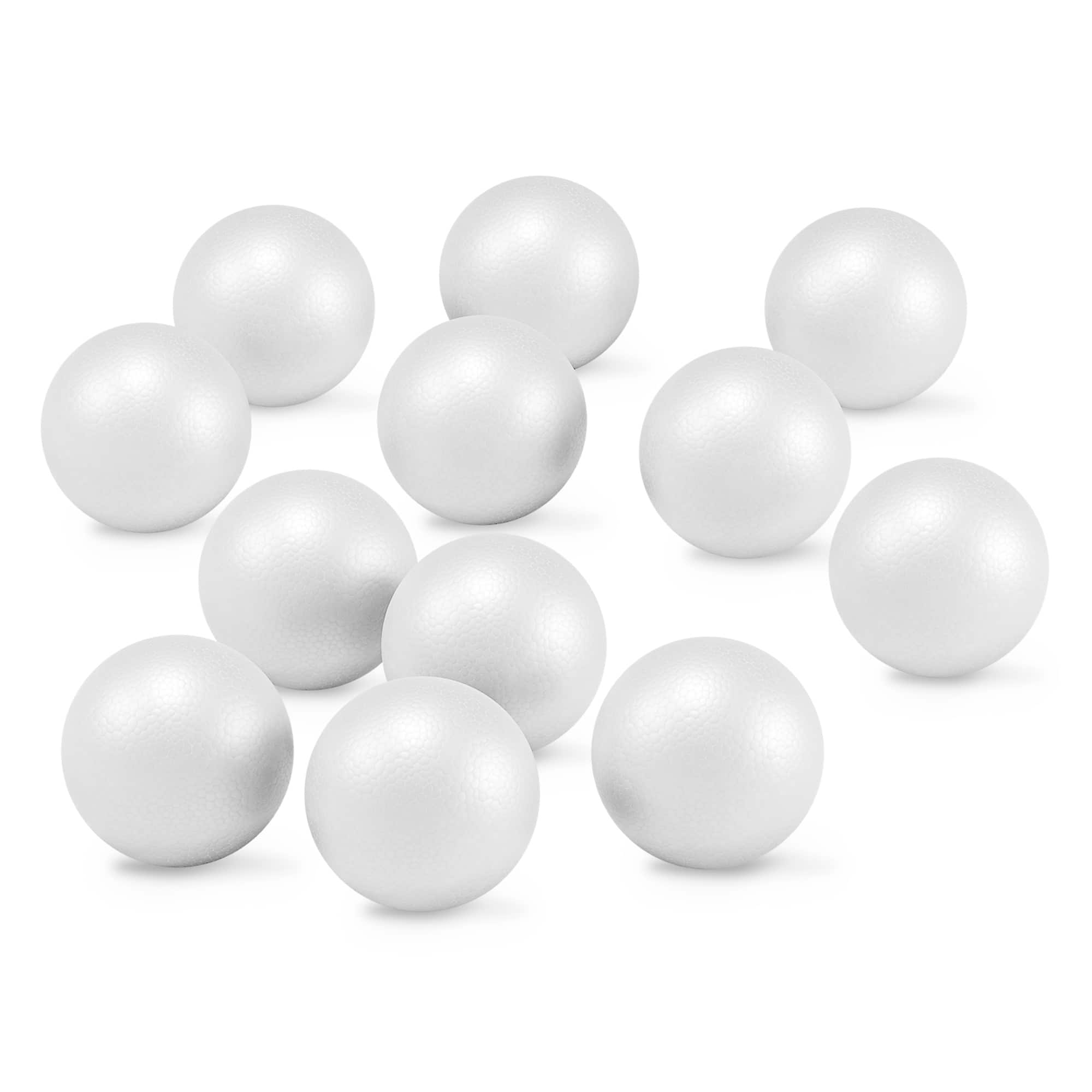 Foam Balls Bulk 10 Pack Large White Polystyrene Foam Ball for Arts and Craft 