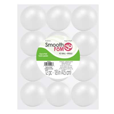 FloraCraft® SmoothFōM® 1.8" White Foam Balls, 12ct. image
