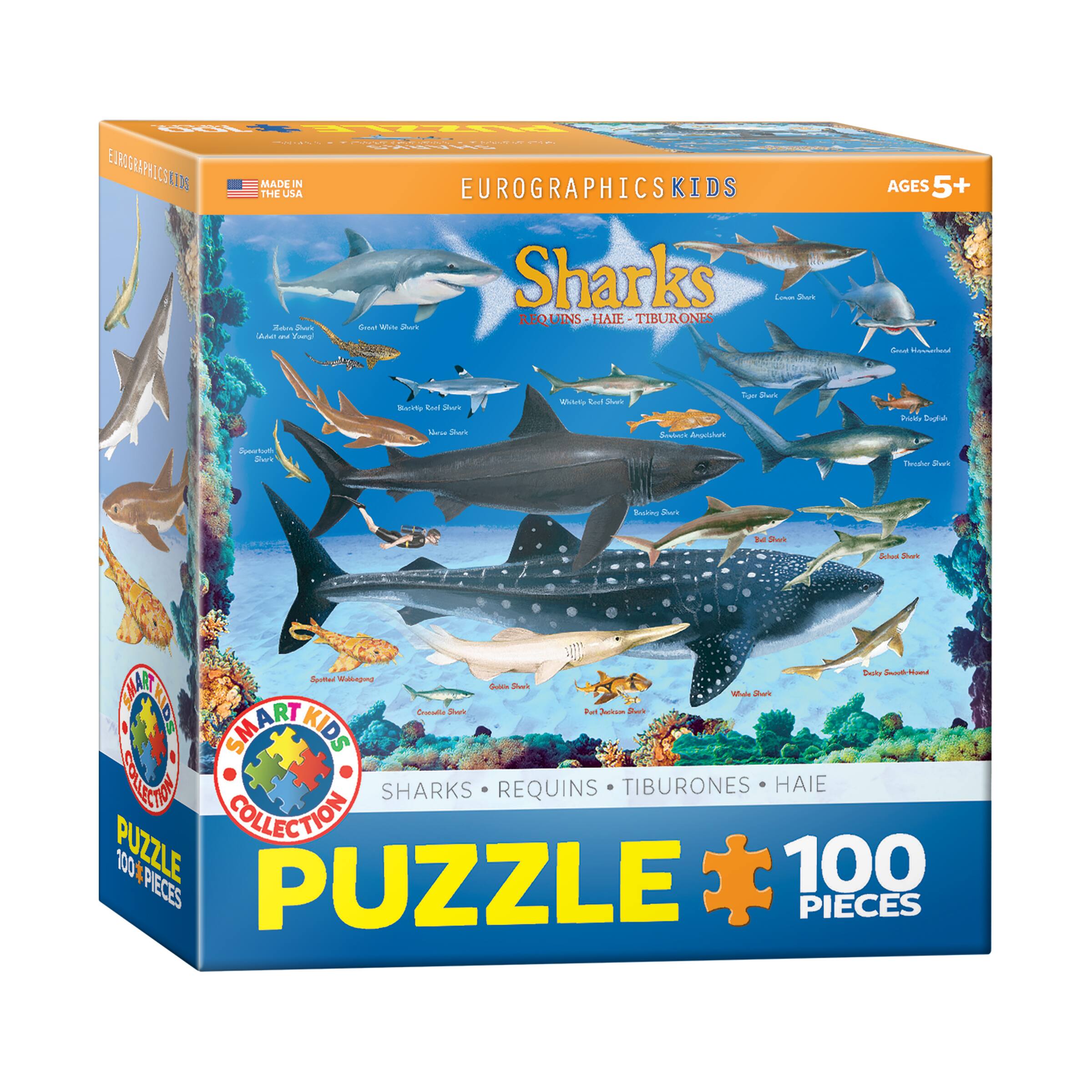 Smart Kids Collection - Sharks: 100 Pcs