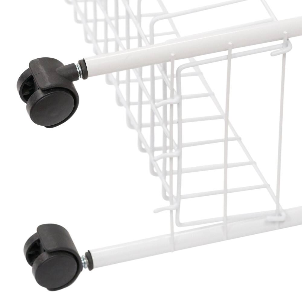 Household Essentials 30&#x22; Slim 3-Shelf Storage &#x26; Utility Cart