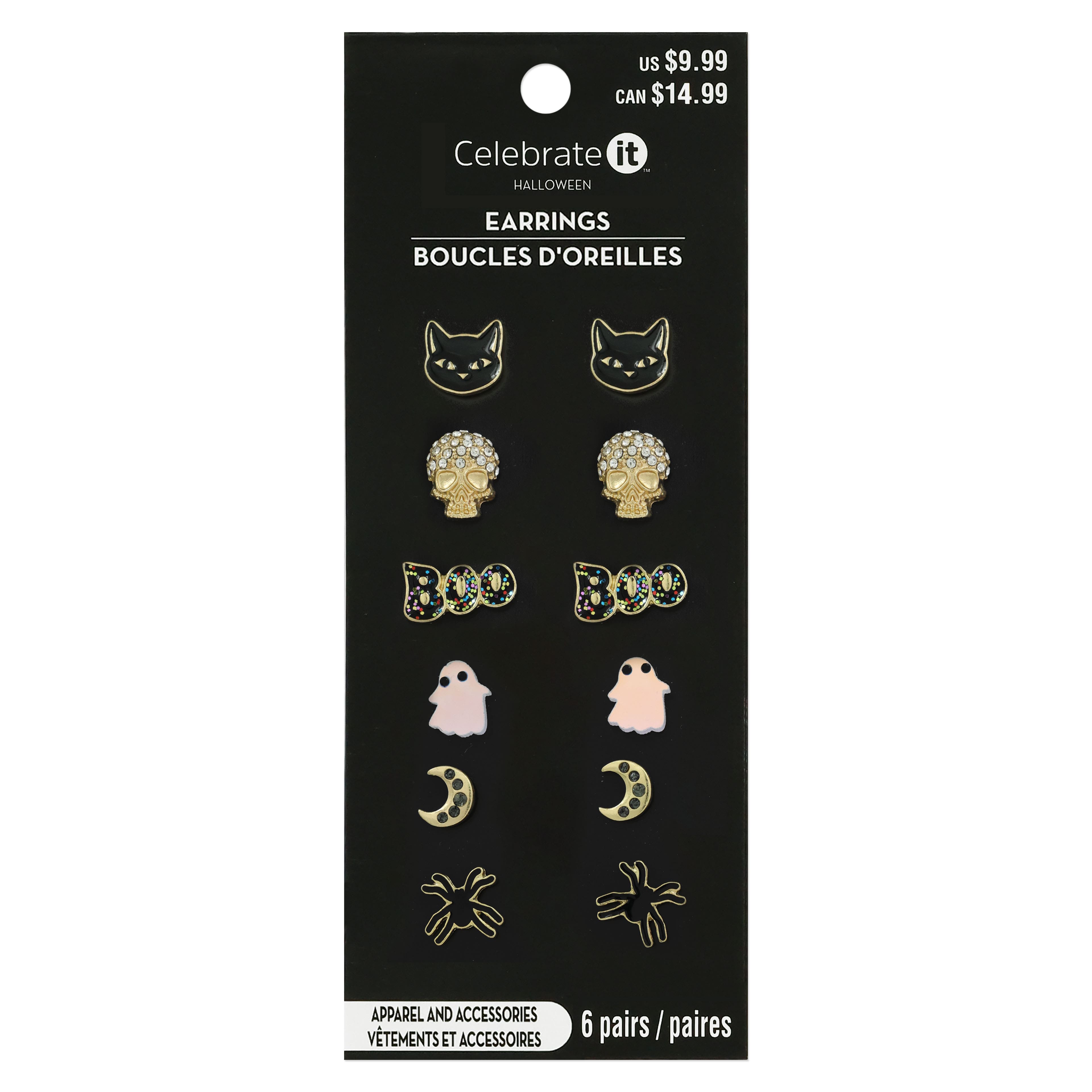 Halloween Bling Earring Value Pack by Celebrate It&#x2122;