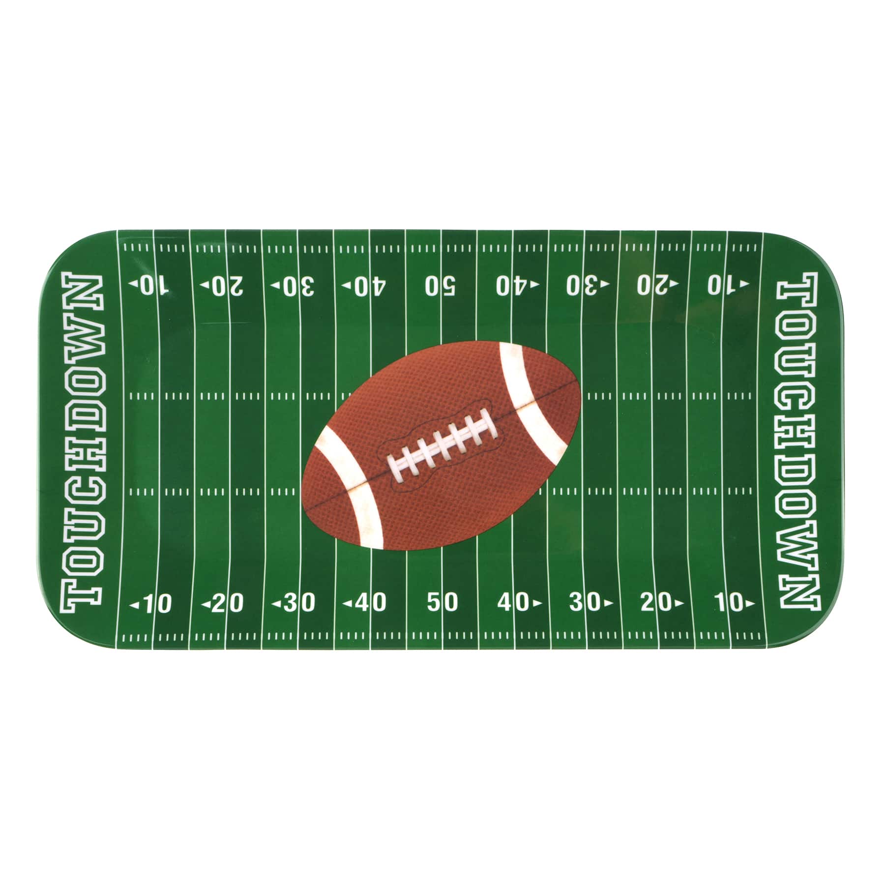15.75&#x22; x 8&#x22; Touchdown Serving Tray by Celebrate It&#x2122;