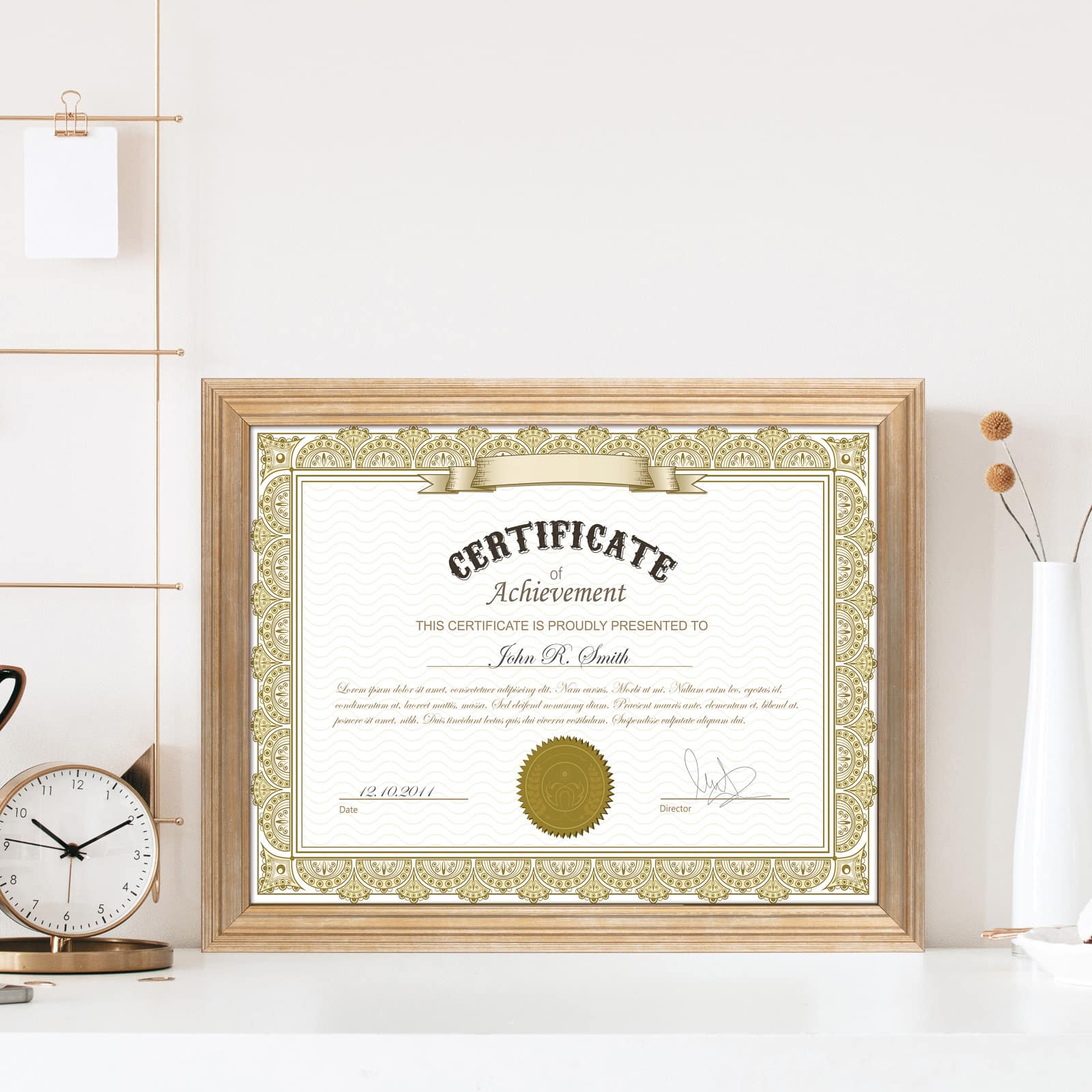 Aspect 8.5" x 11" Gold Narrow Frame by Studio Décor®