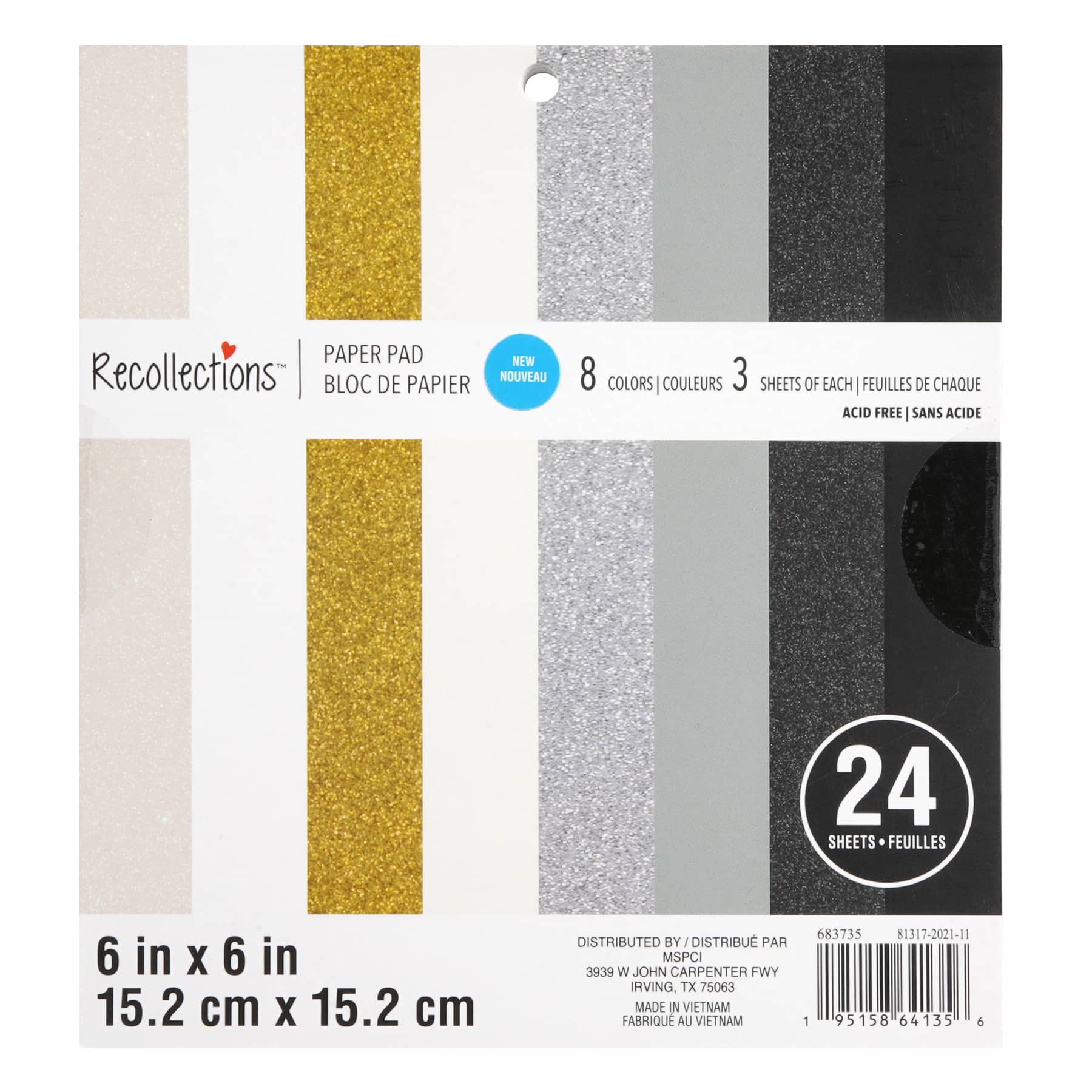 12 Pack: Neutral Paper Pad by Recollections™, 6" x 6"