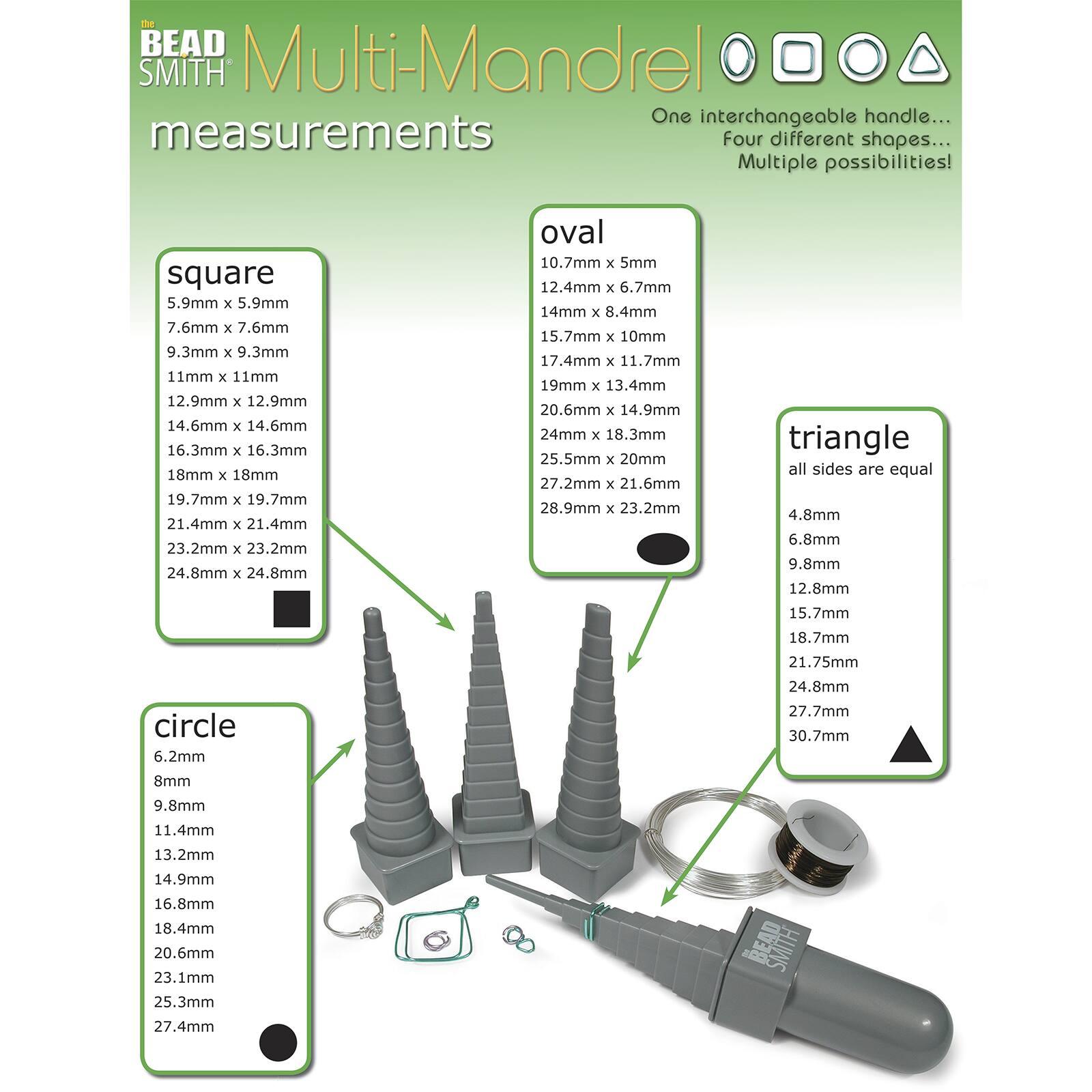 The Beadsmith&#xAE; Mandrel 4X Set