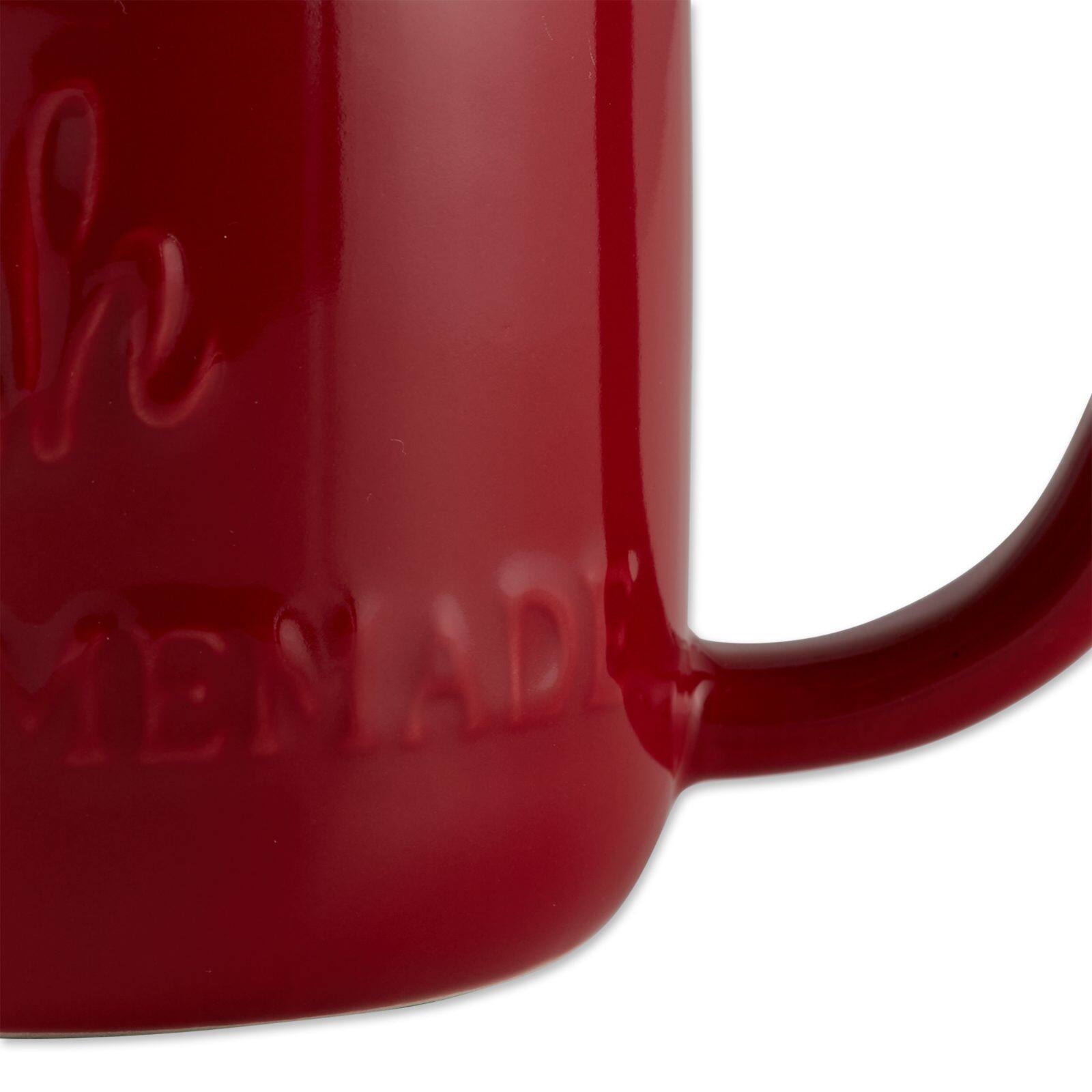 DII&#xAE; Red Mason Jar Ceramic Mugs, 2ct.