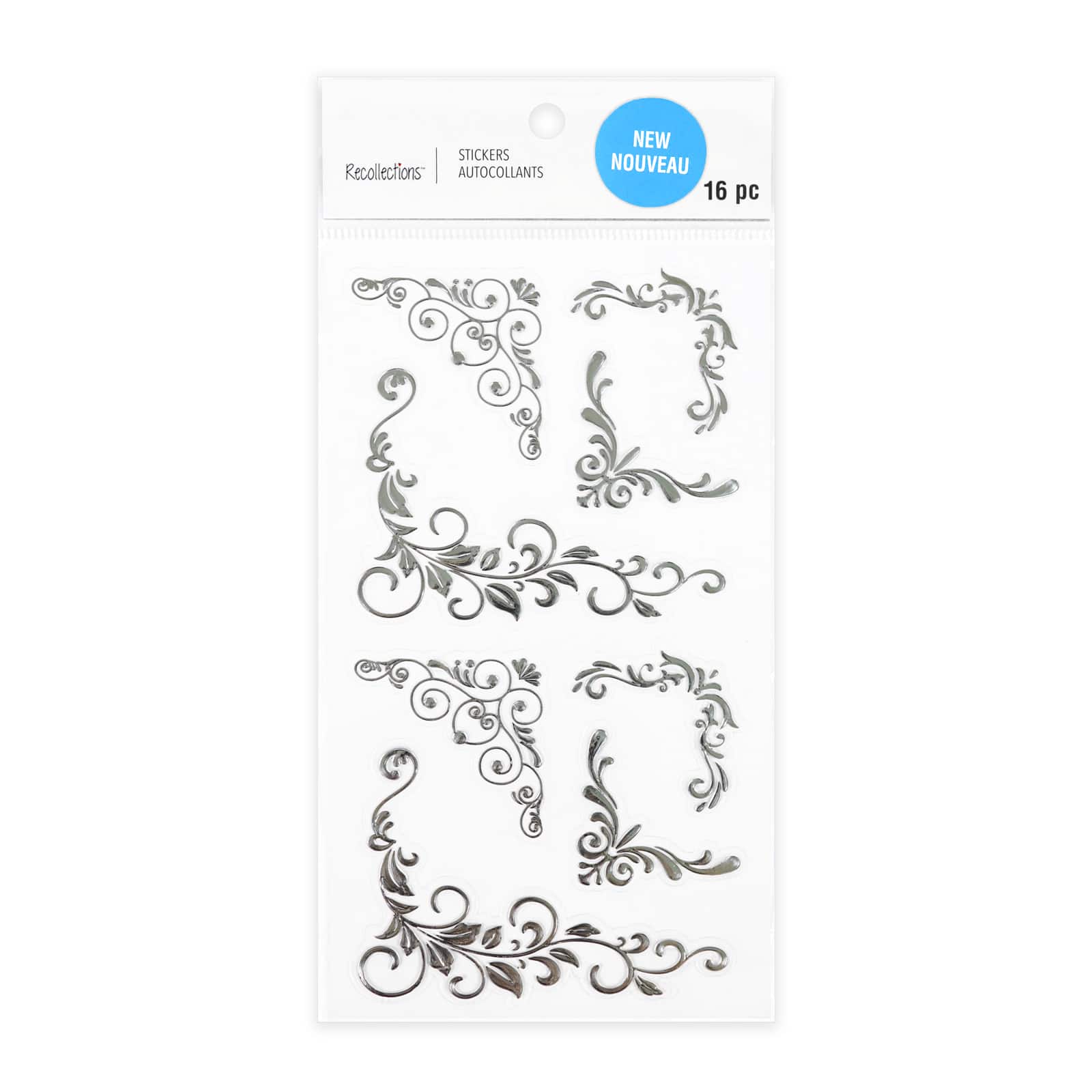 Silver Corner Stickers by Recollections&#x2122;