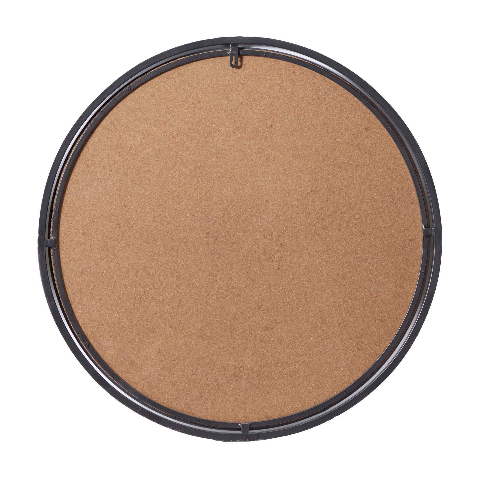 30" Silver Contemporary Metal Wall Mirror