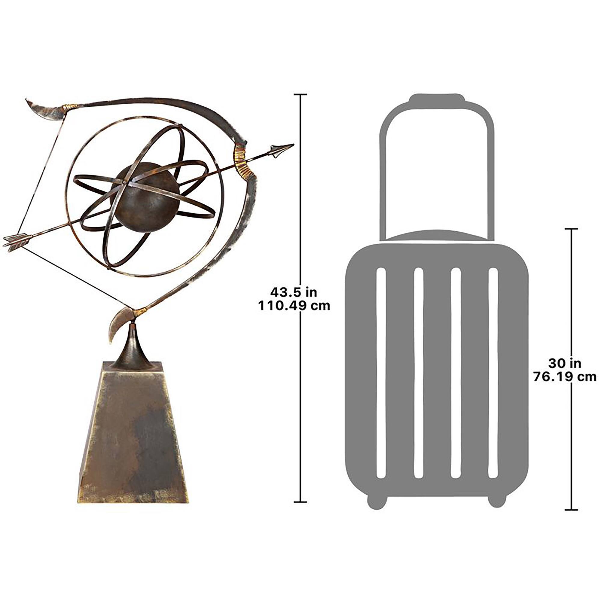 Design Toscano 43.5&#x22; Decorative Metal Celestial Garden Armillary