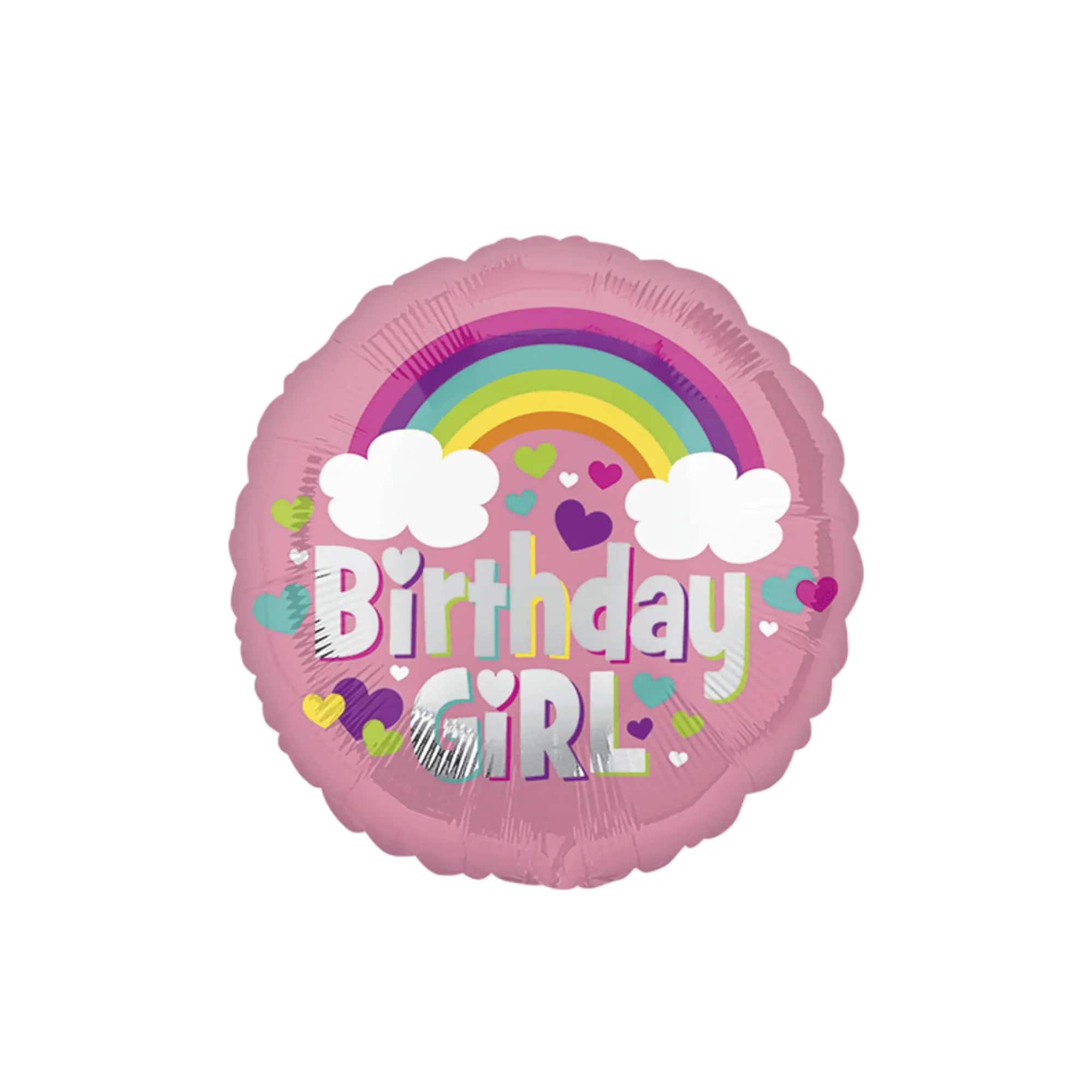17&#x22; Birthday Girl Rainbow Fun Foil Balloon