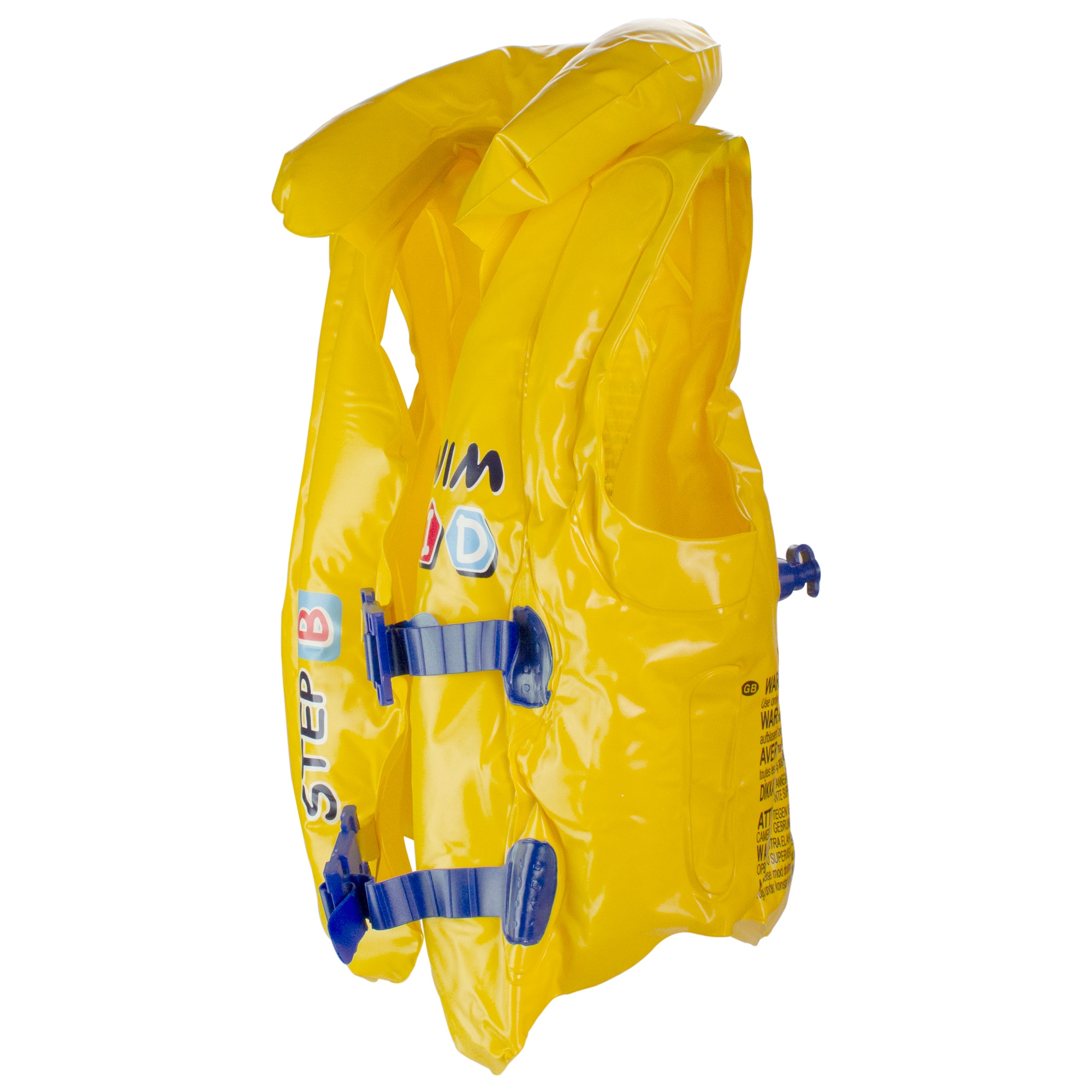 18&#x22; Yellow Swim Kid Step B Swimming Pool Training Vest