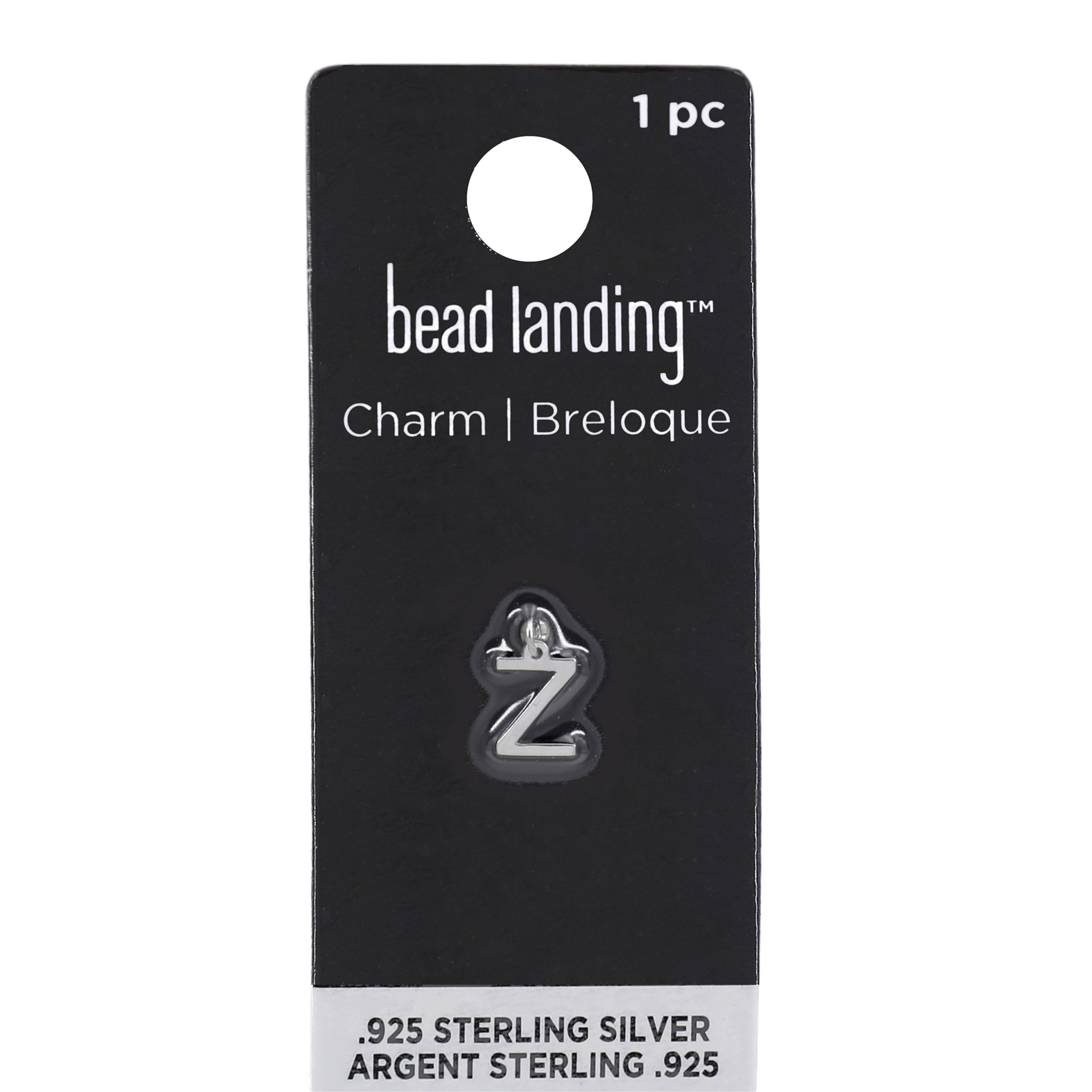 12 Pack: Sterling Silver Alphabet Charm by Bead Landing™