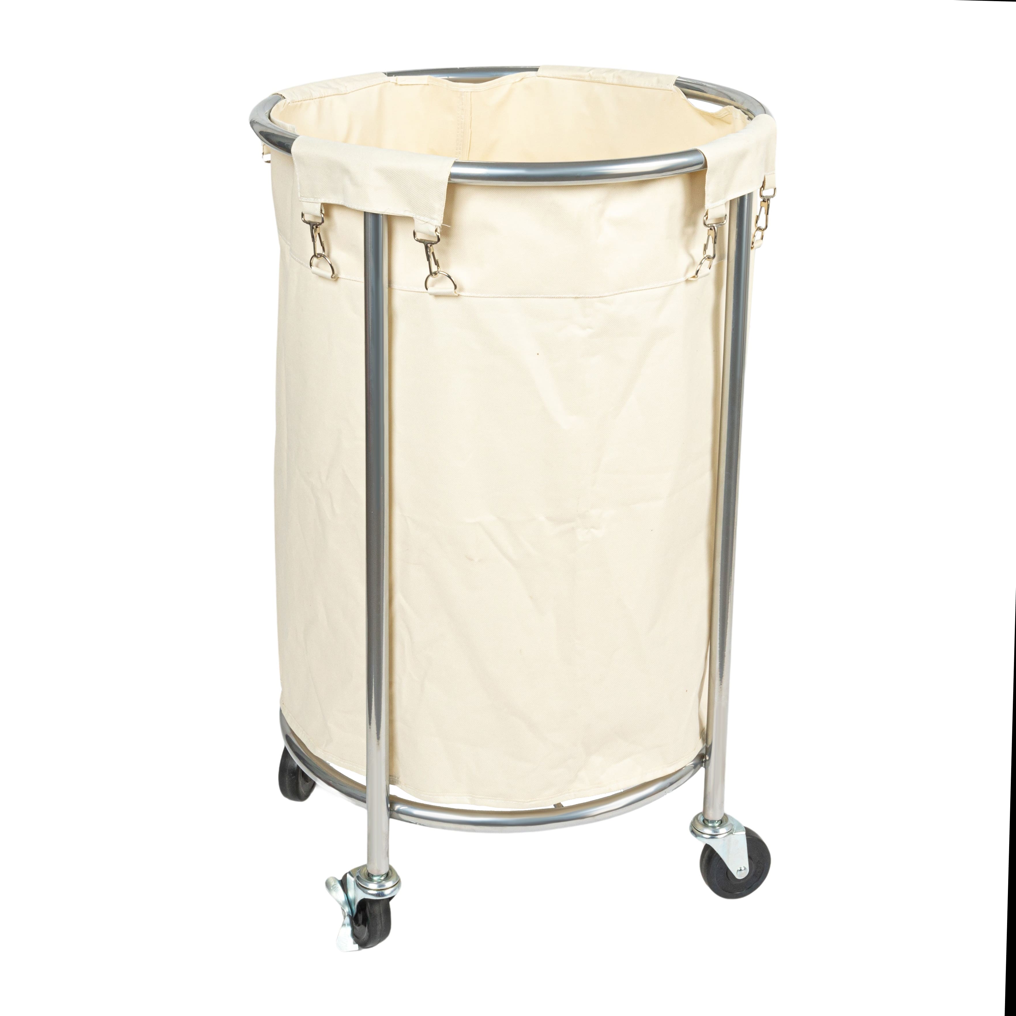 Household Essentials Round Laundry Basket with Wheels