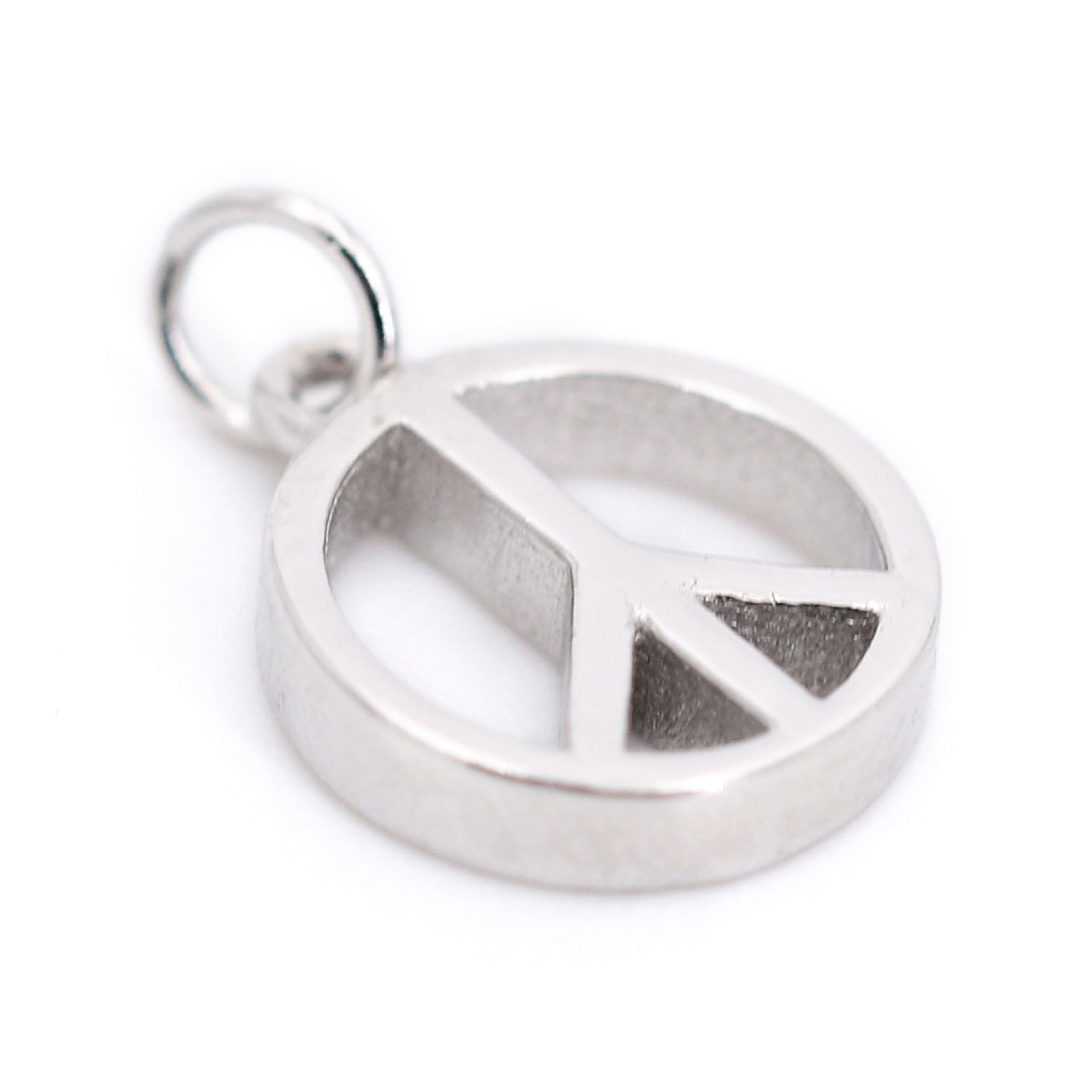 Sterling Silver Peace Icon Charm by Bead Landing&#x2122;