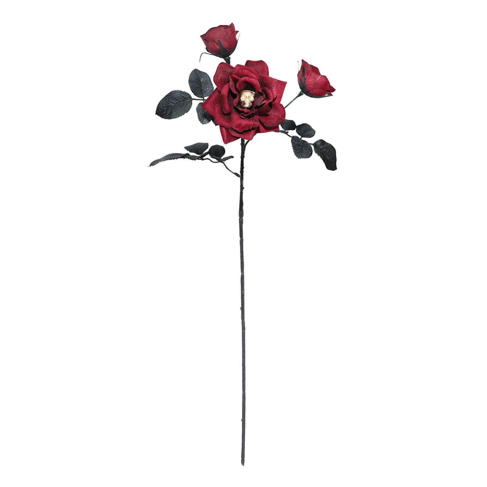 2ft. Burgundy Rose with Skull Stem by Ashland&#xAE;