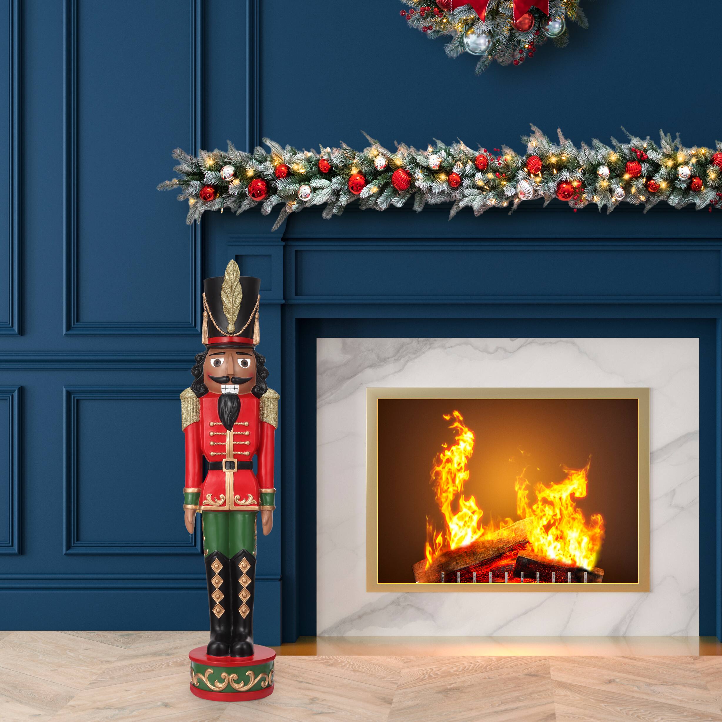 Haute Decor 37&#x22; Red &#x26; Green Decorative Christmas Nutcracker