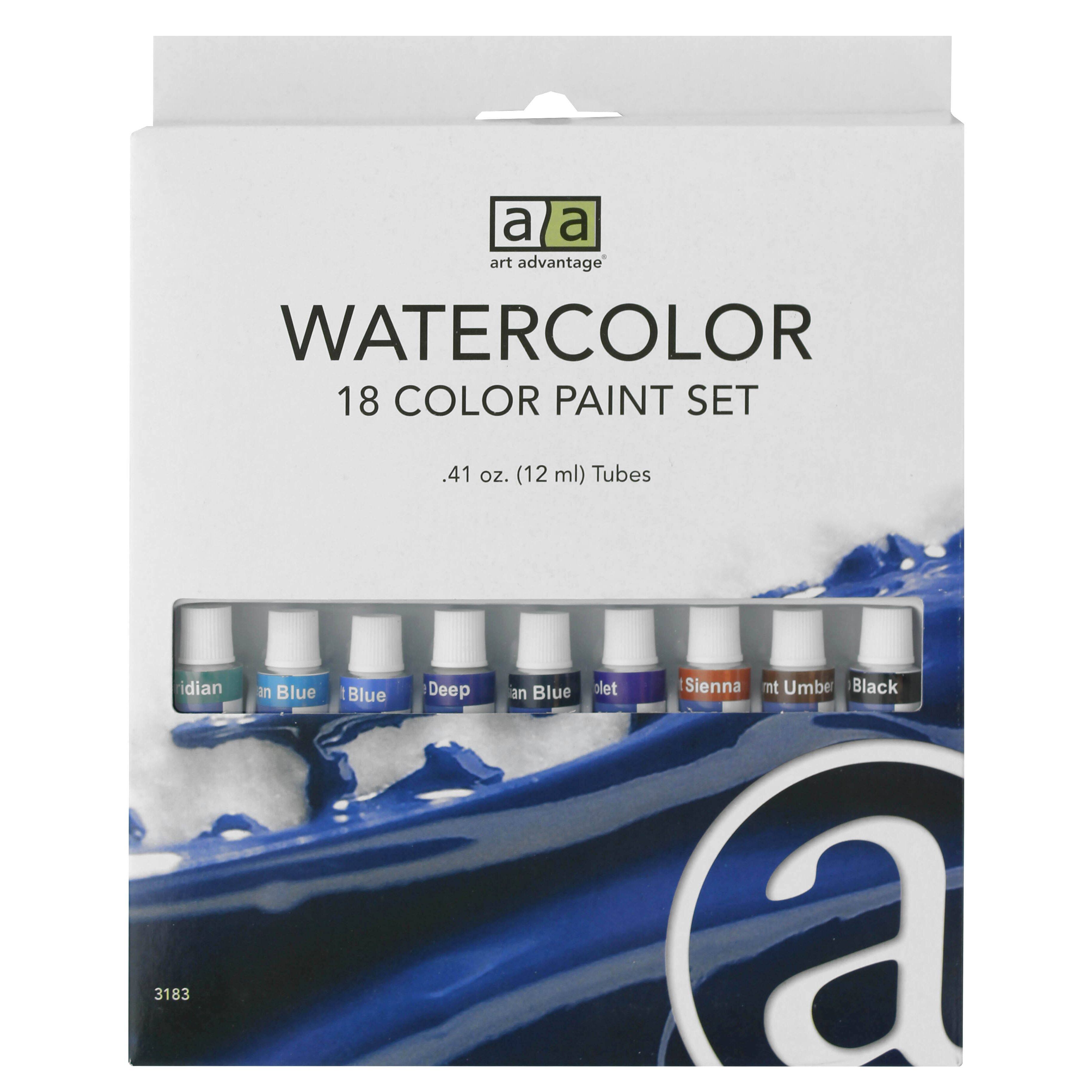 Art Advantage® 18 Color Watercolor Paint Set Michaels